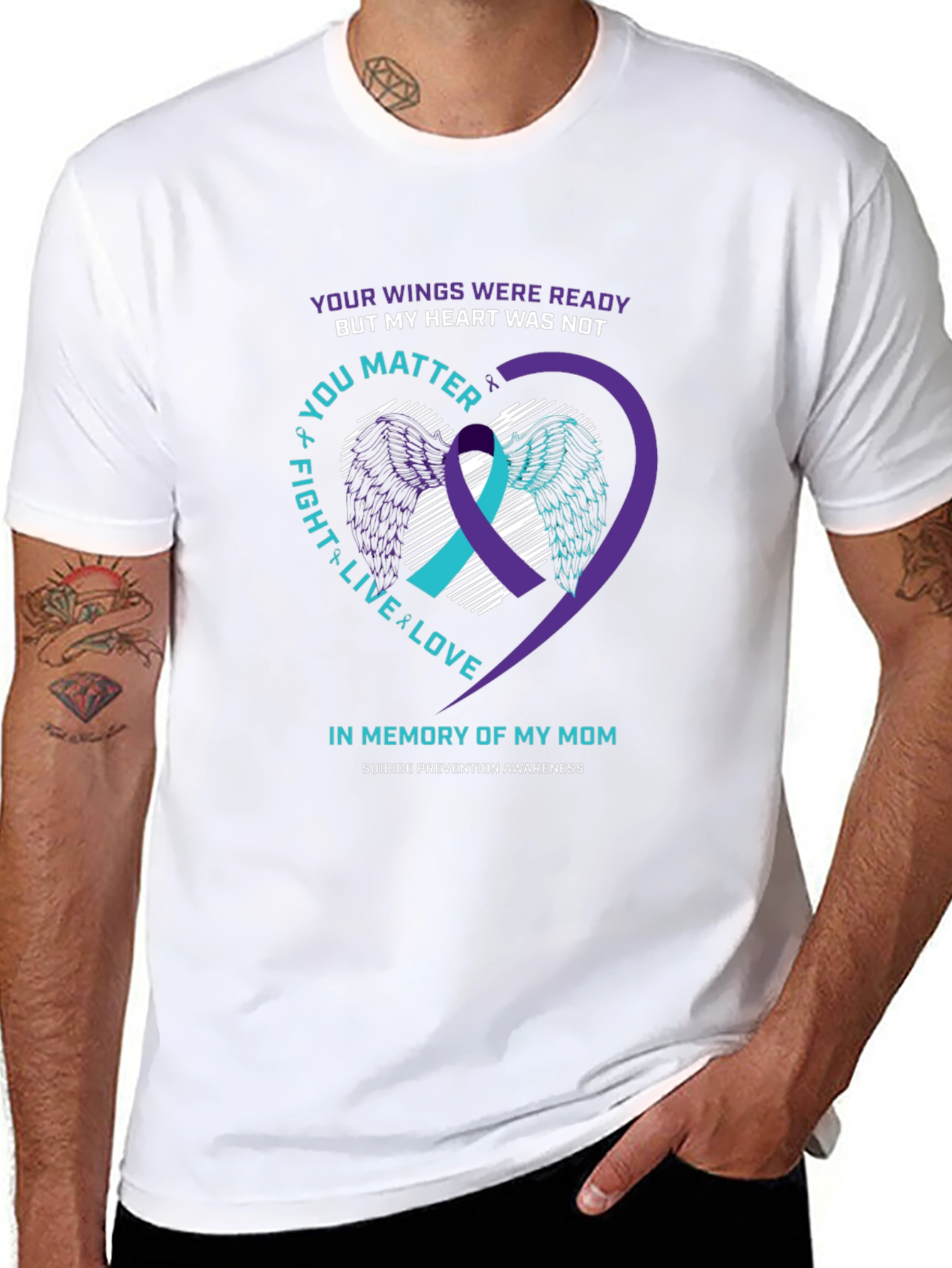 In Memory of My Mom Suicide Awareness T-Shirt