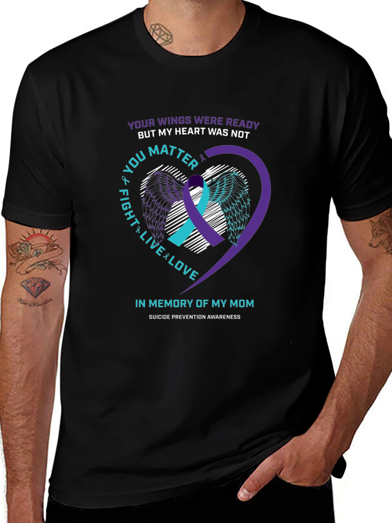 In Memory of My Mom Suicide Awareness T-Shirt