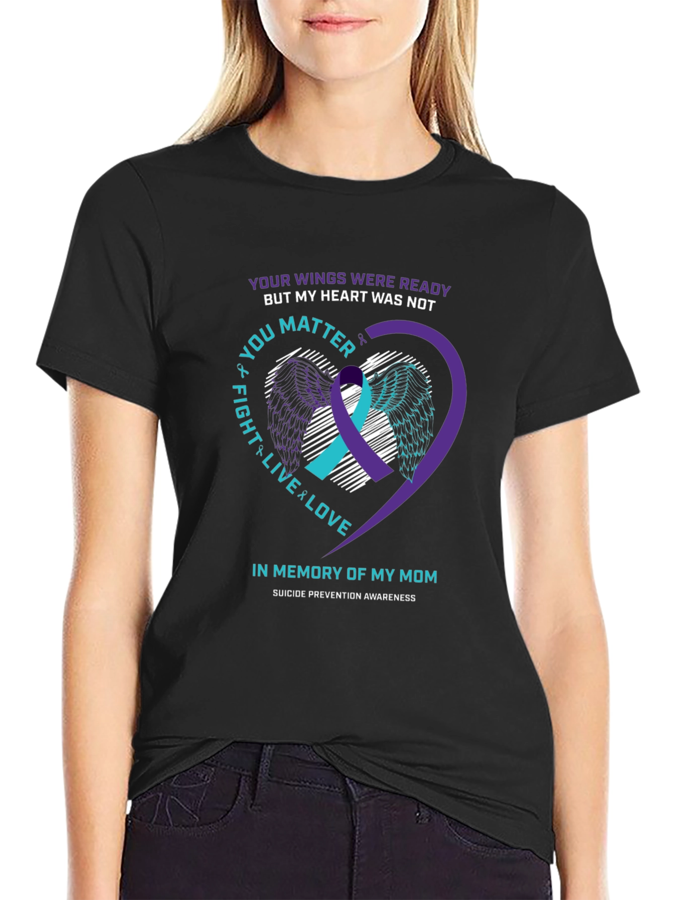 In Memory of My Mom Suicide Awareness T-Shirt