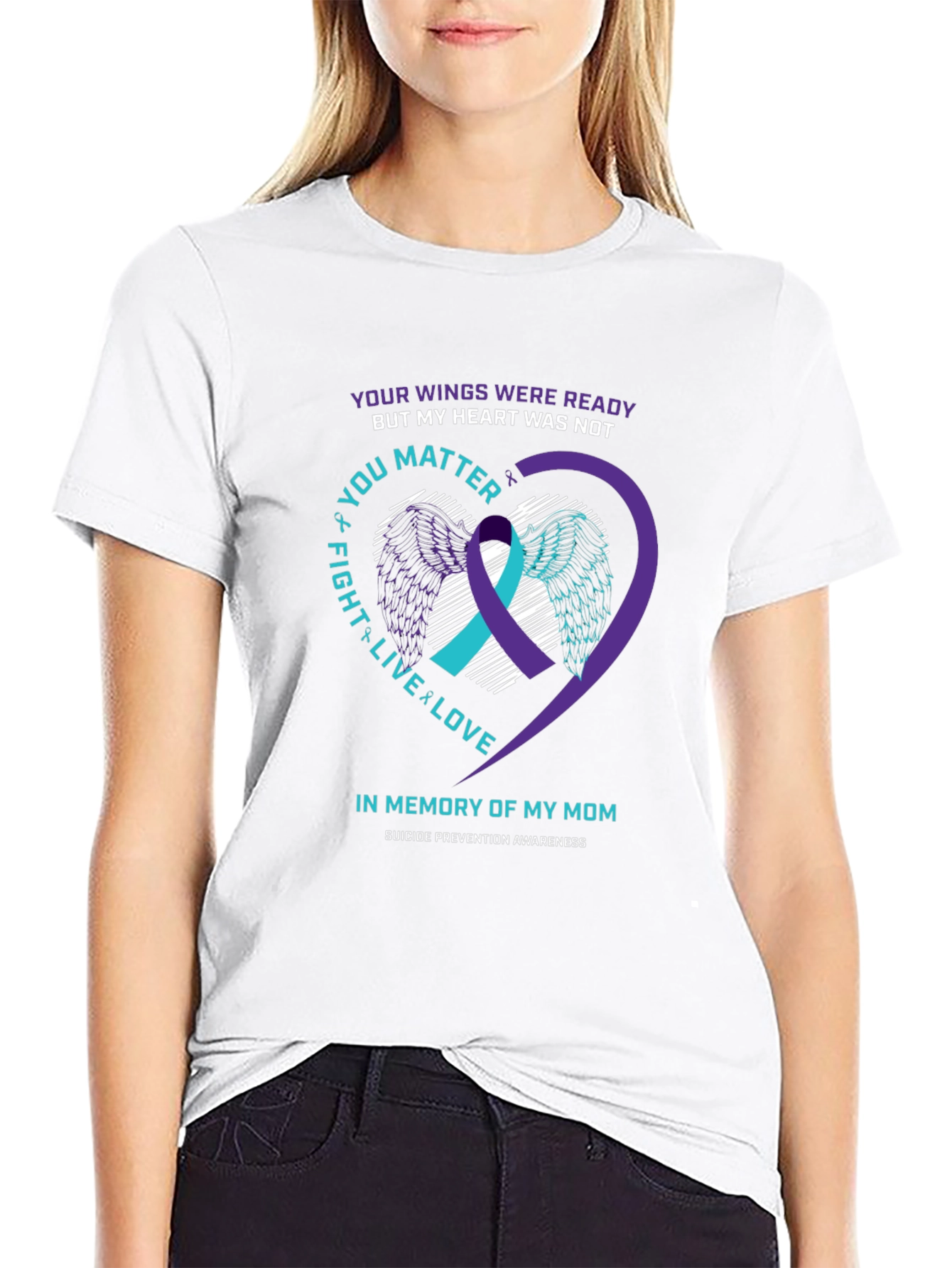 In Memory of My Mom Suicide Awareness T-Shirt