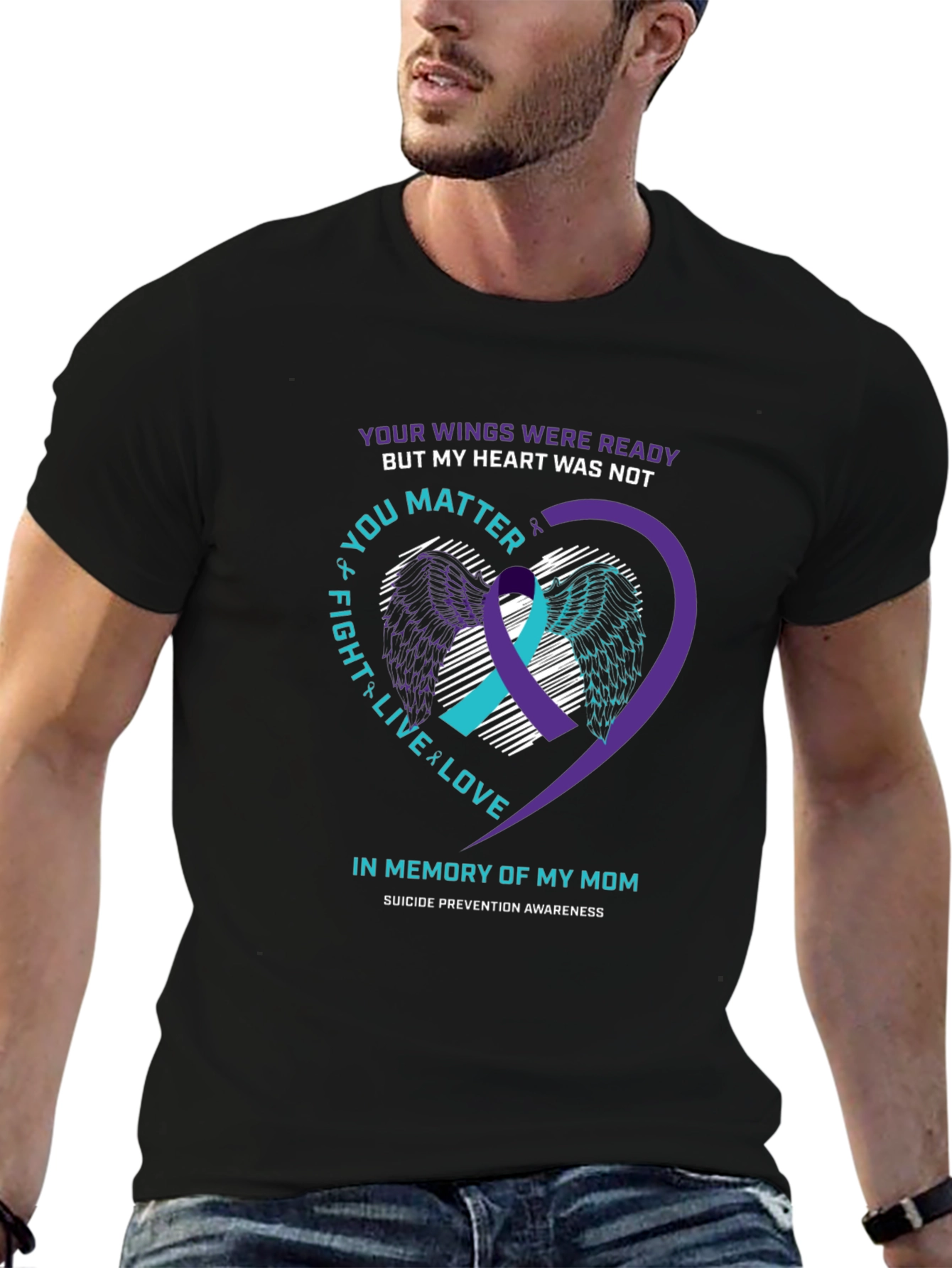 In Memory of My Mom Suicide Awareness T-Shirt