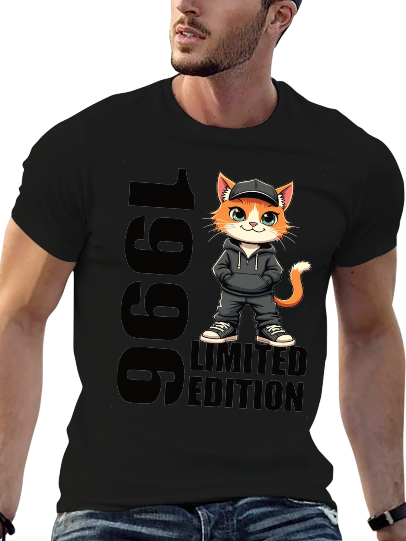 1996 Limited Edition Cat Graphic T-Shirt
