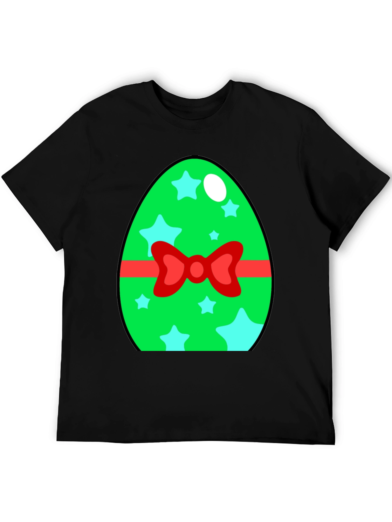 Easter Egg T-Shirt - Green Star Bow Tie