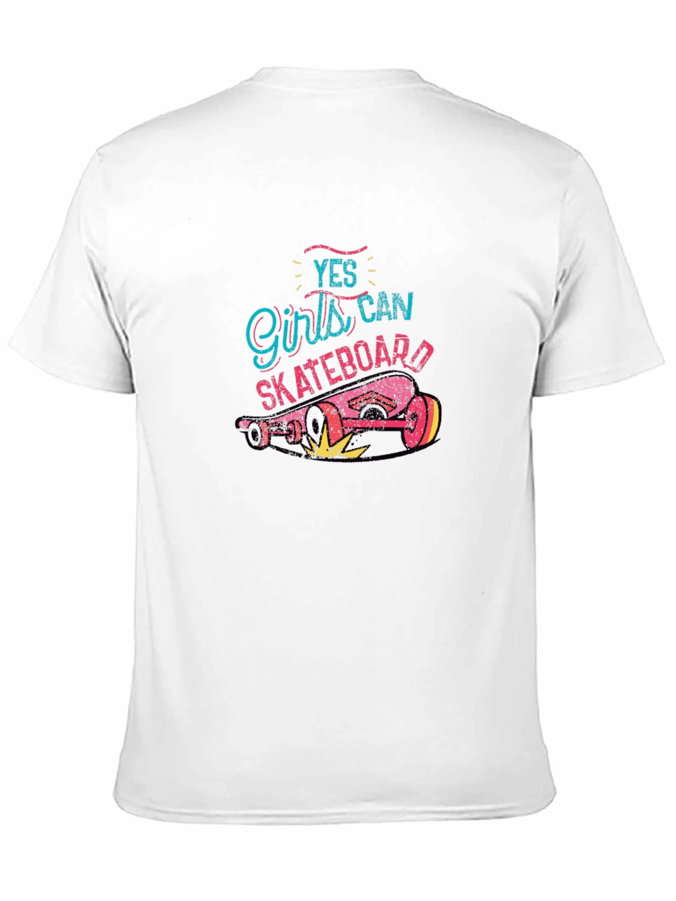 Yes Girls Can Skateboard T-Shirt - Cool Skater Tee