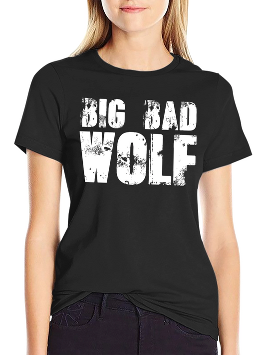 Big Bad Wolf Graphic Print T-Shirt
