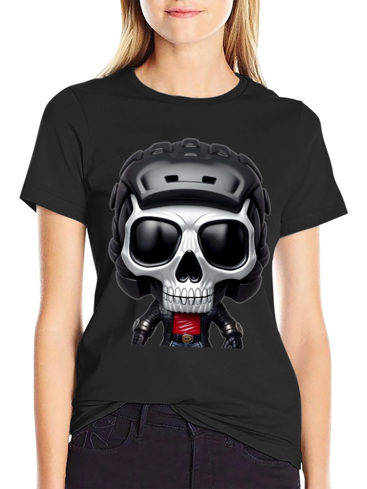 Skull Rider Graphic Tee - Black
