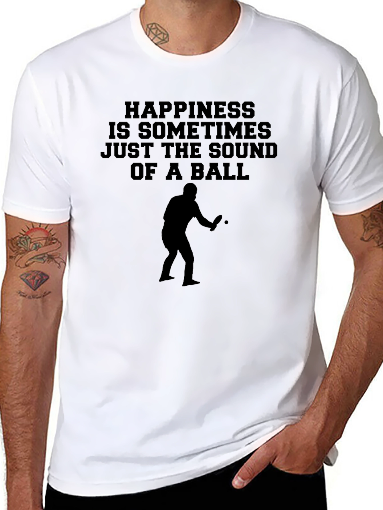 Happiness Ping Pong Player T-Shirt