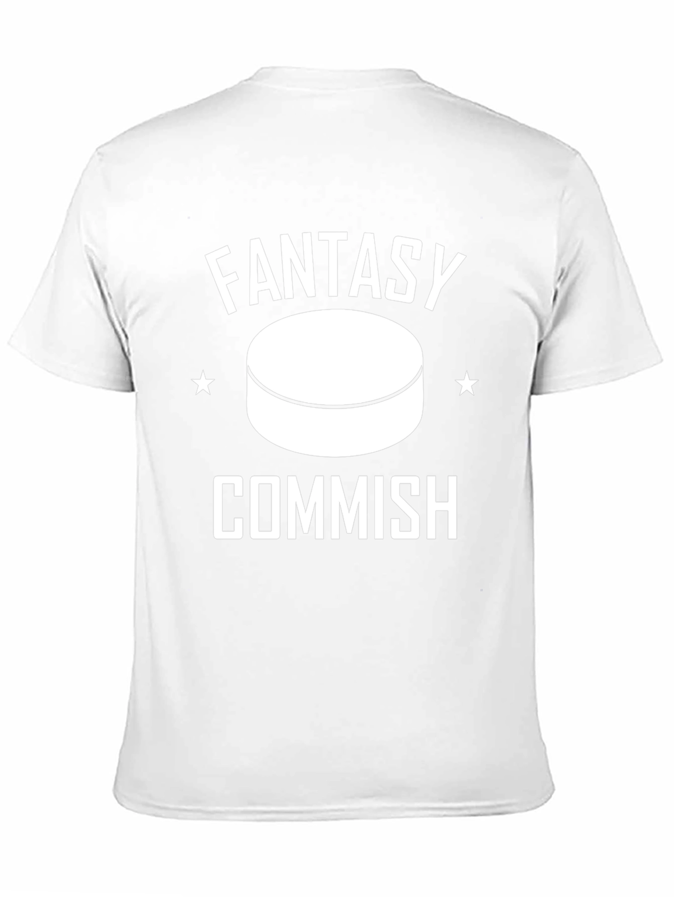 Fantasy Commish Hockey Puck Graphic T-Shirt