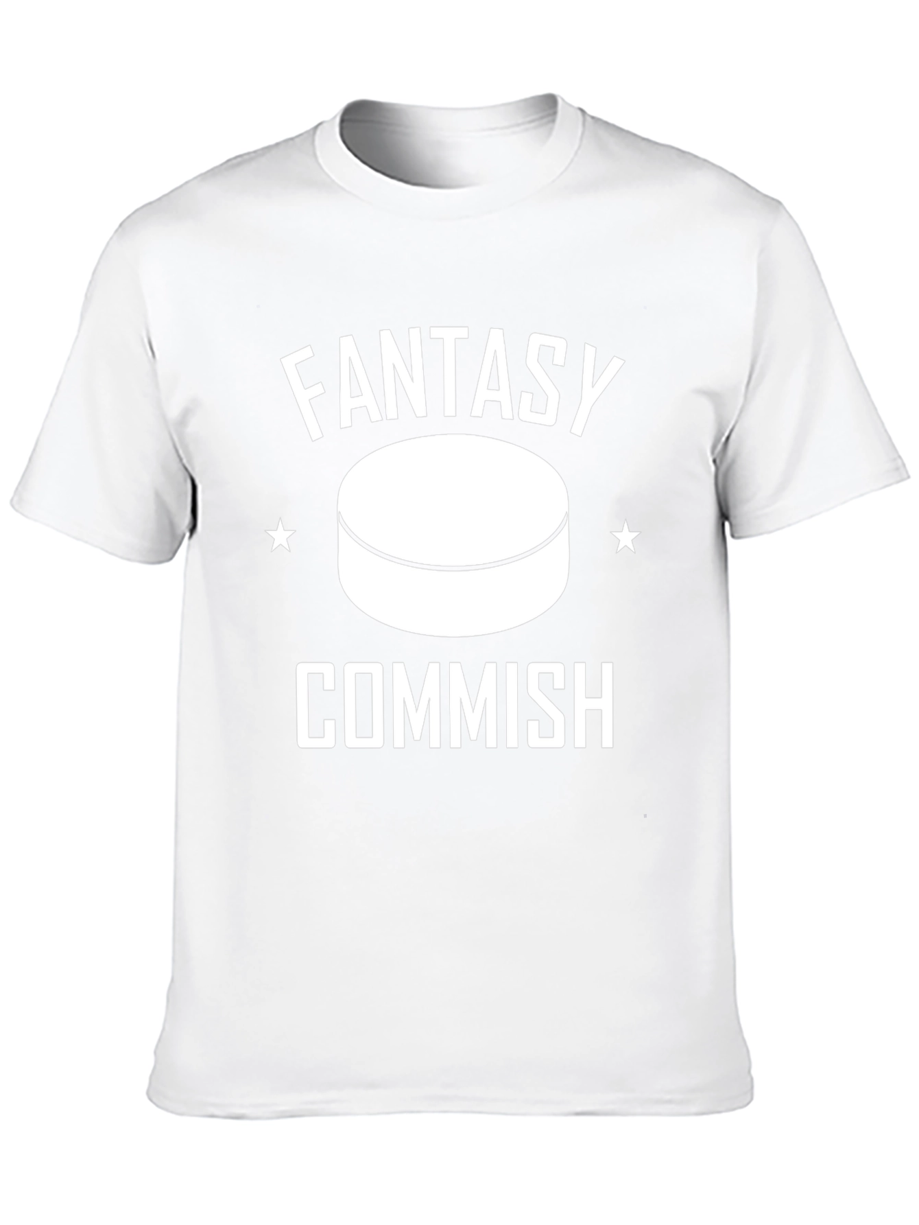 Fantasy Commish Hockey Puck Graphic T-Shirt