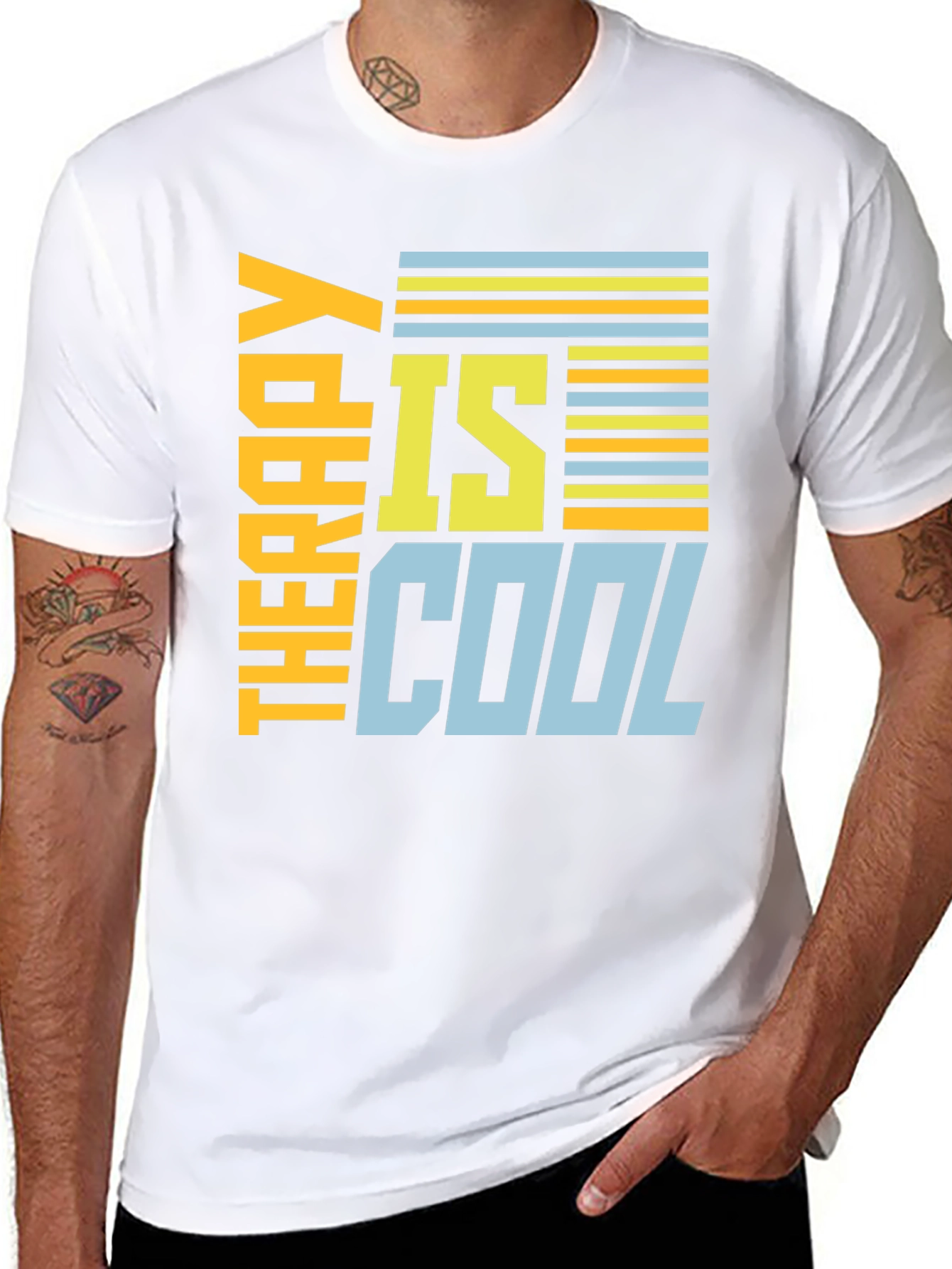 Therapy Is Cool Graphic Tee - Stylish Unisex T-Shirt