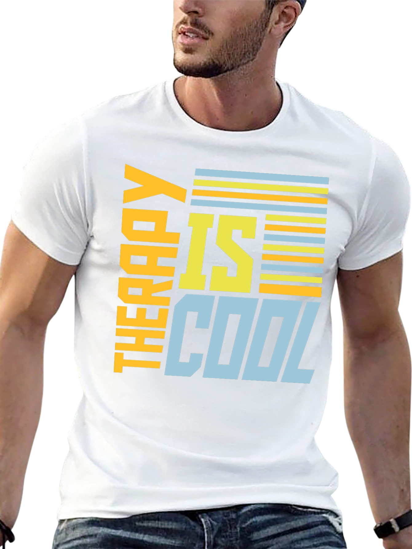 Therapy Is Cool Graphic Tee - Stylish Unisex T-Shirt