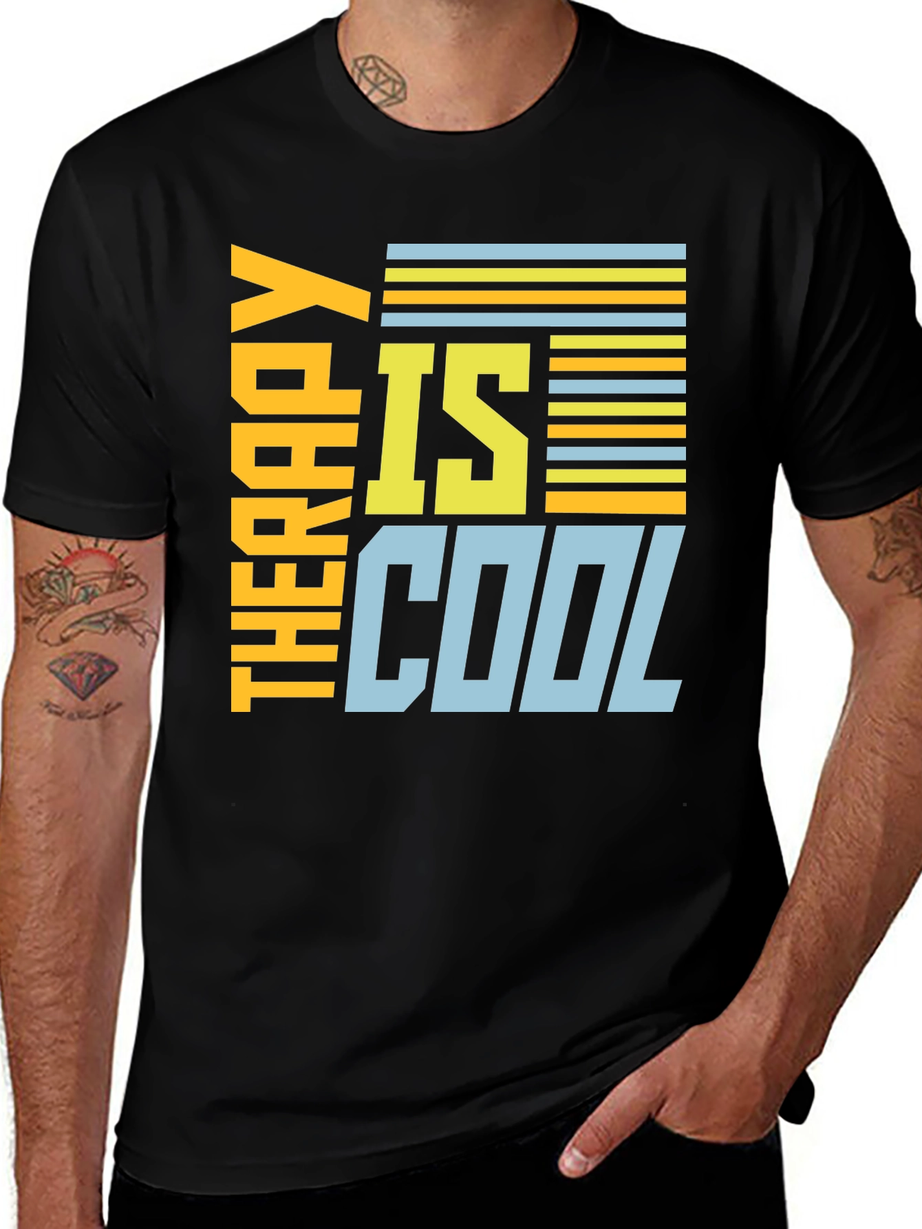 Therapy Is Cool Graphic Tee - Stylish Unisex T-Shirt