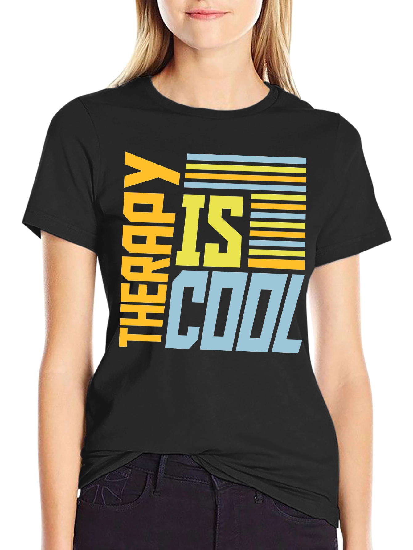 Therapy Is Cool Graphic Tee - Stylish Unisex T-Shirt