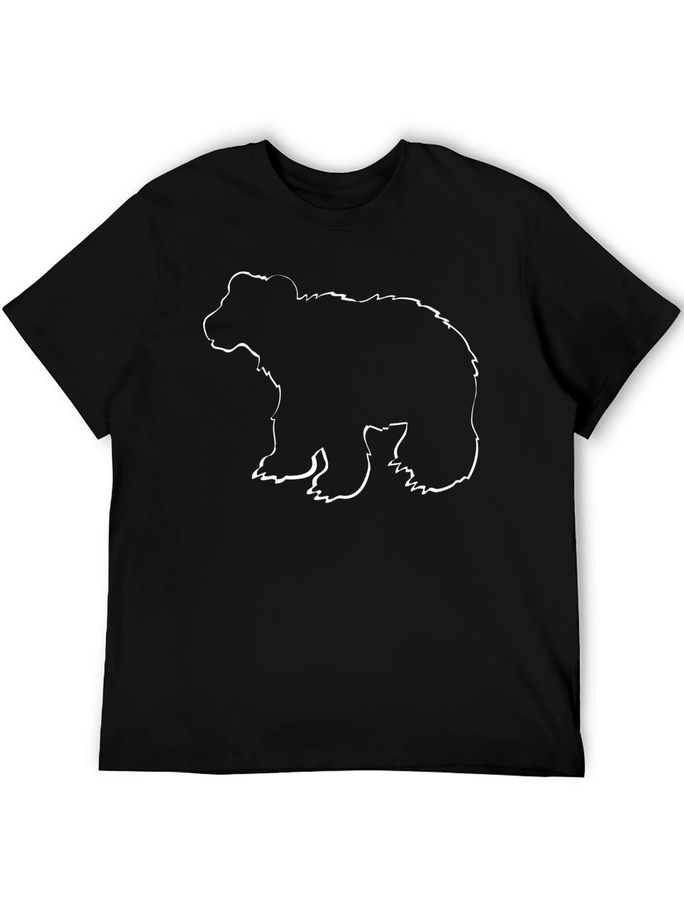 Black Bear Outline Graphic T-Shirt