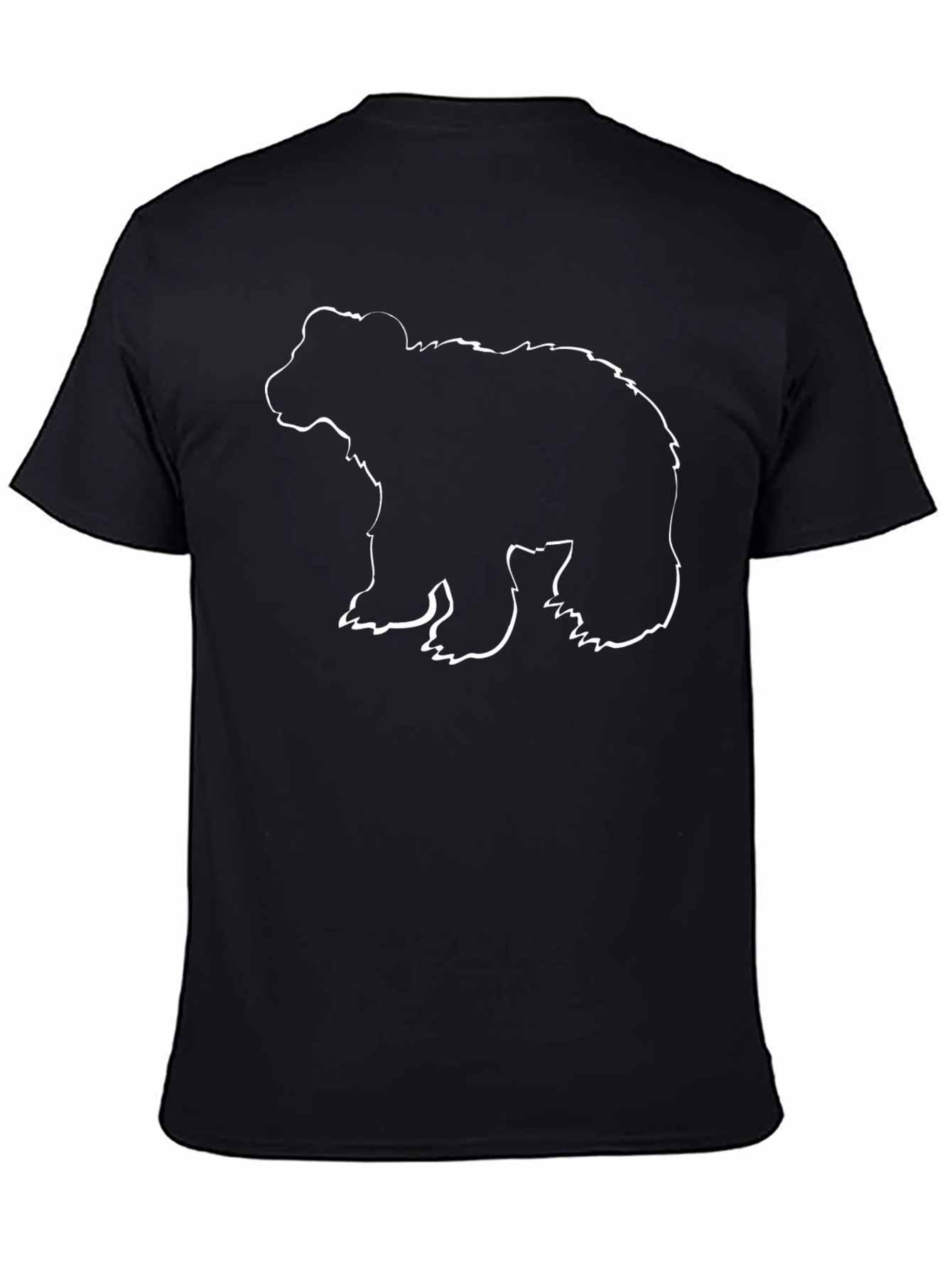 Black Bear Outline Graphic T-Shirt