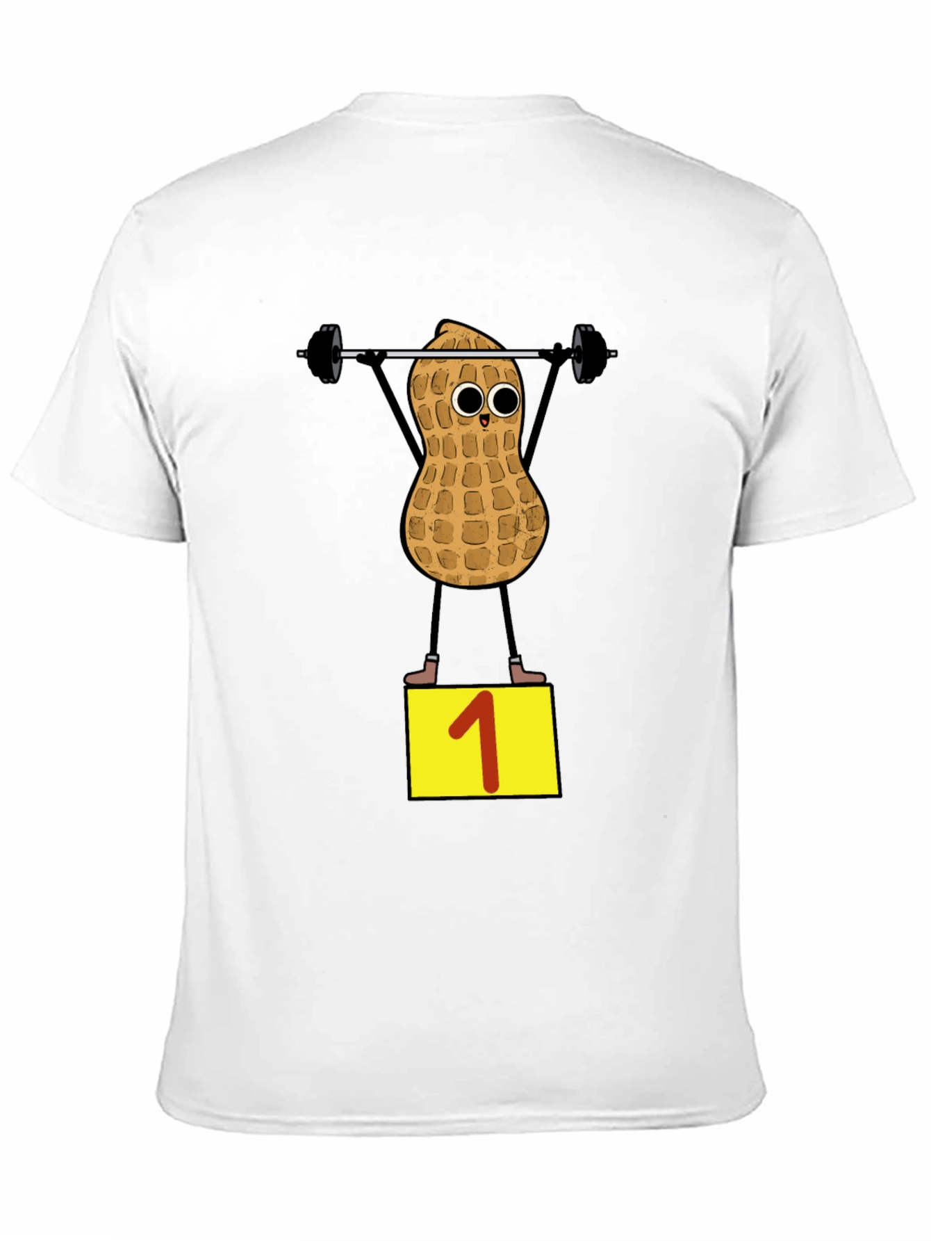 Peanut Weightlifter T-Shirt - Black