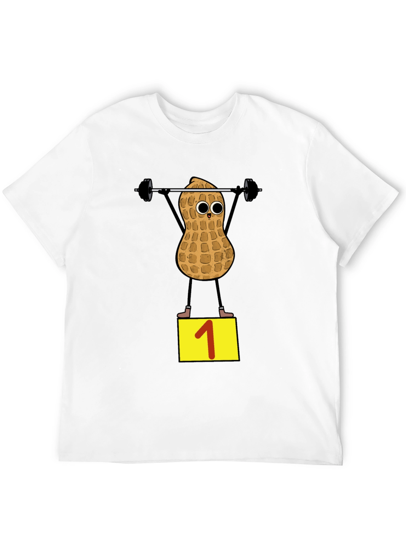 Peanut Weightlifter T-Shirt - Black