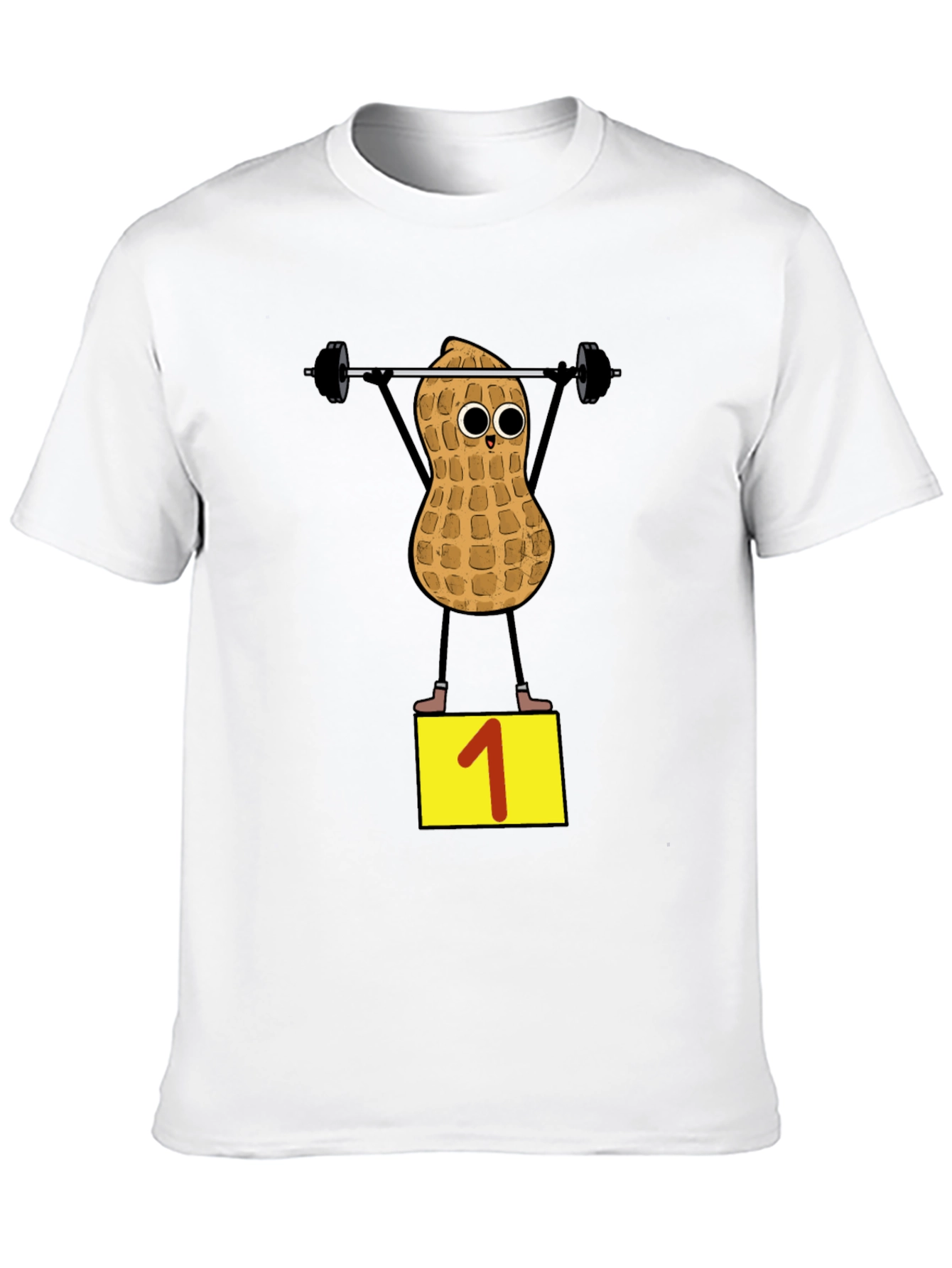 Peanut Weightlifter T-Shirt - Black