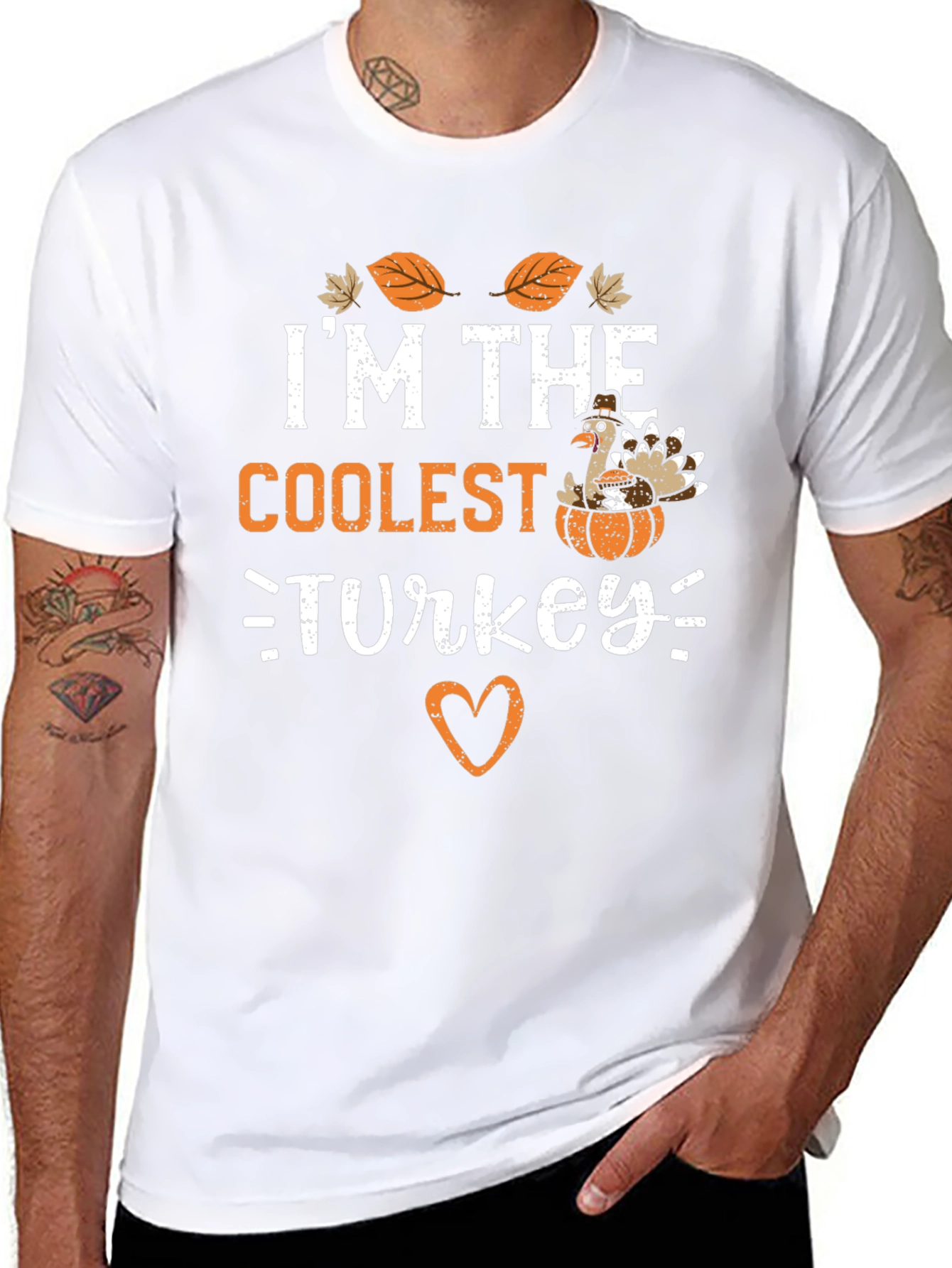 Coolest Turkey T-Shirt - Thanksgiving Festive Tee