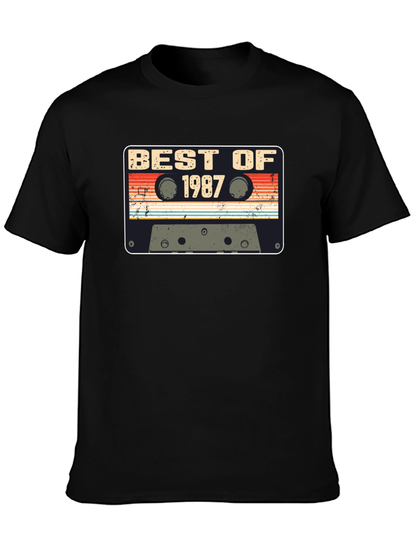 Best of 1987 Retro Cassette Tape Graphic T-Shirt