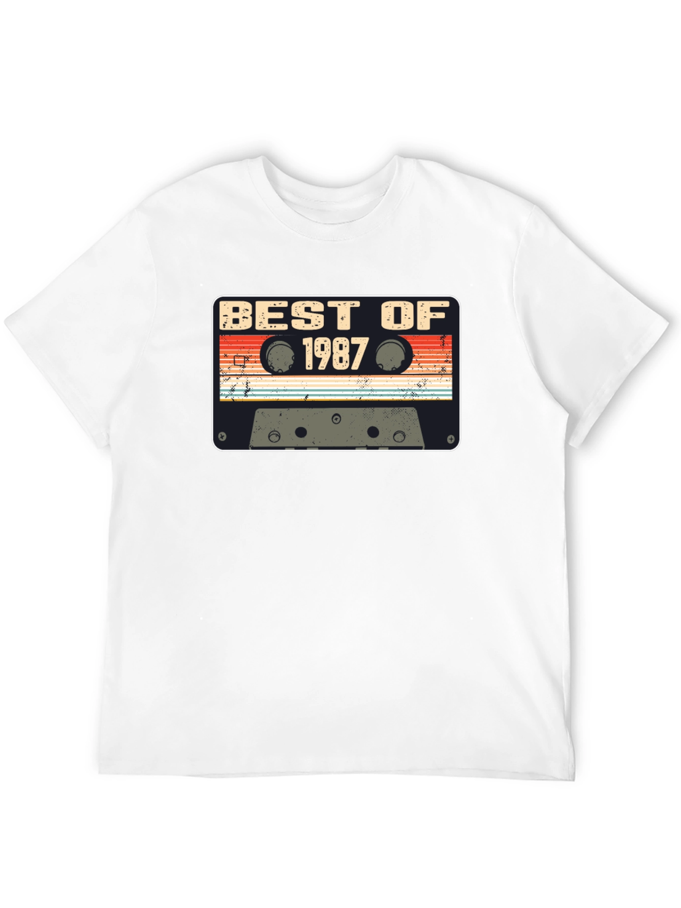 Best of 1987 Retro Cassette Tape Graphic T-Shirt