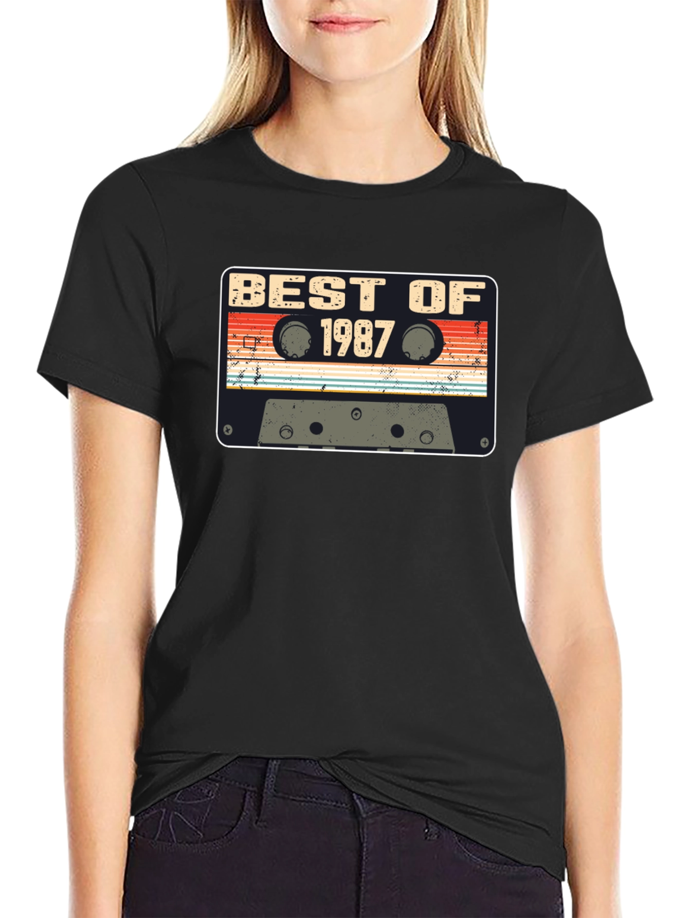 Best of 1987 Retro Cassette Tape Graphic T-Shirt