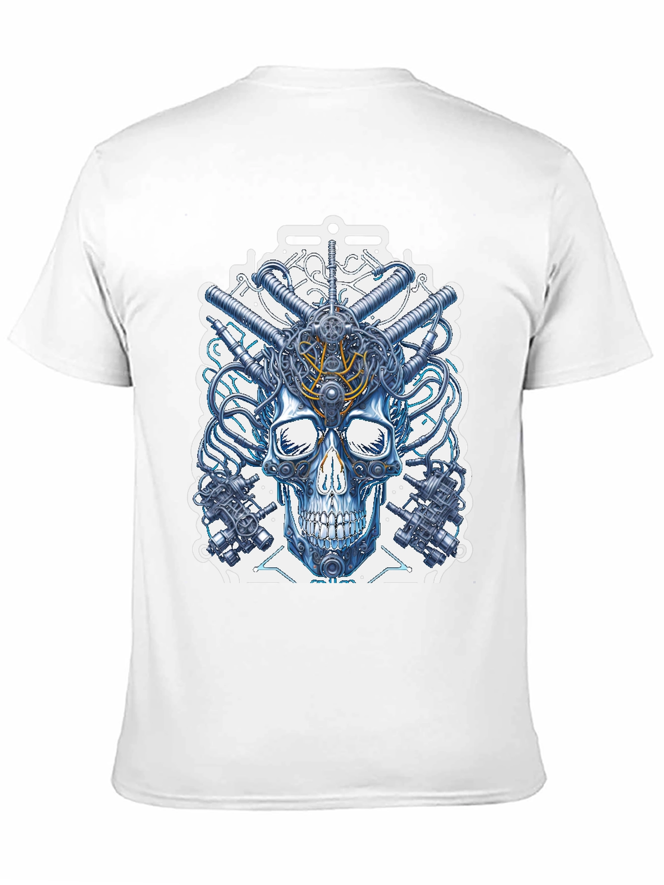 Steampunk Skull T-Shirt - Mechanical Design