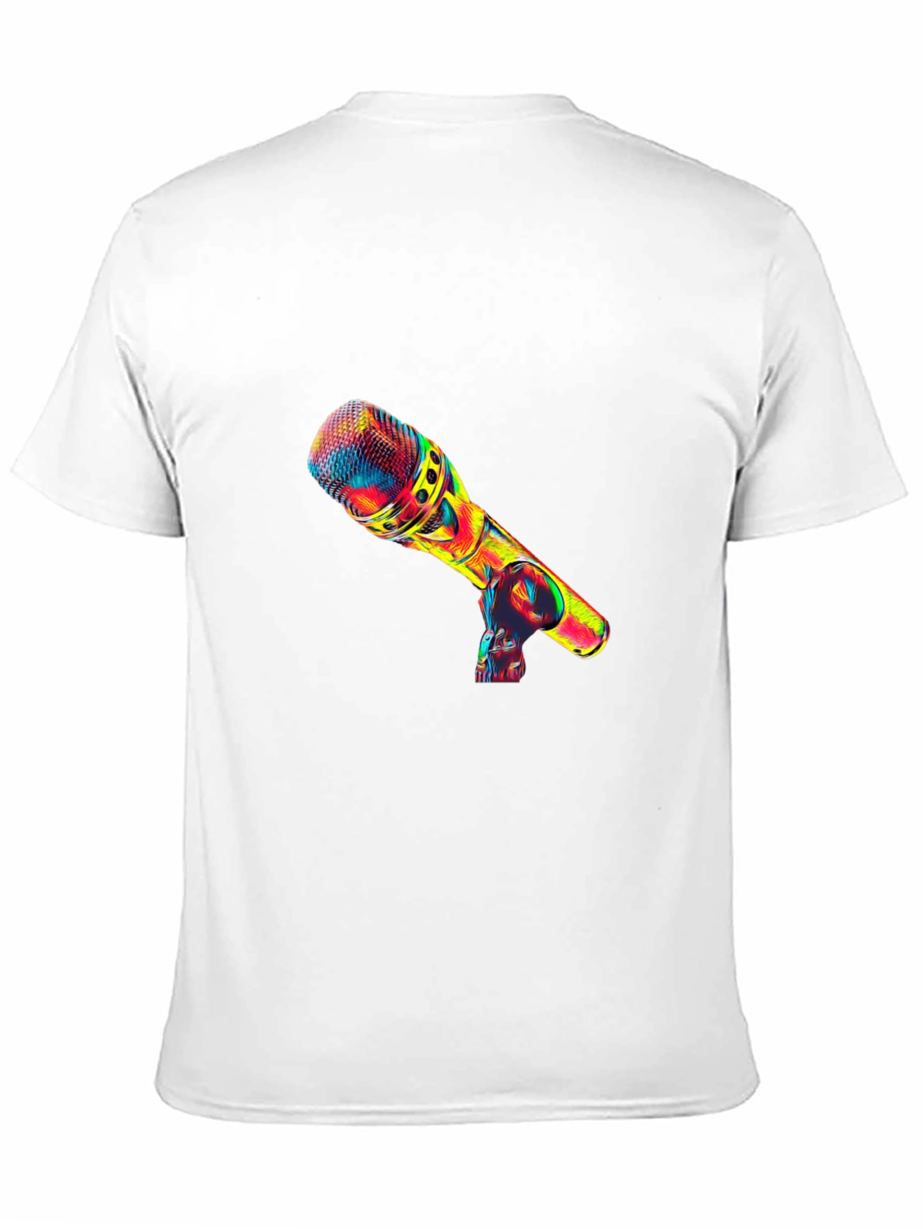 Psychedelic Microphone Graphic T-Shirt