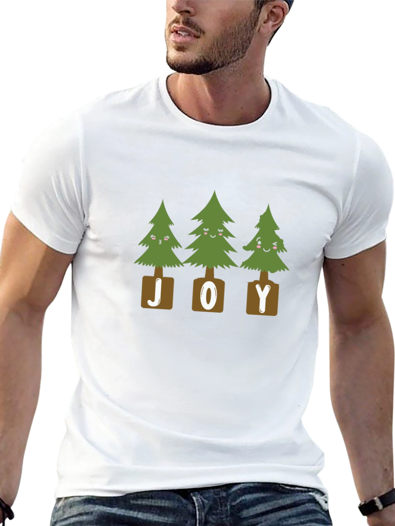Festive Joyful Trees Graphic Tee