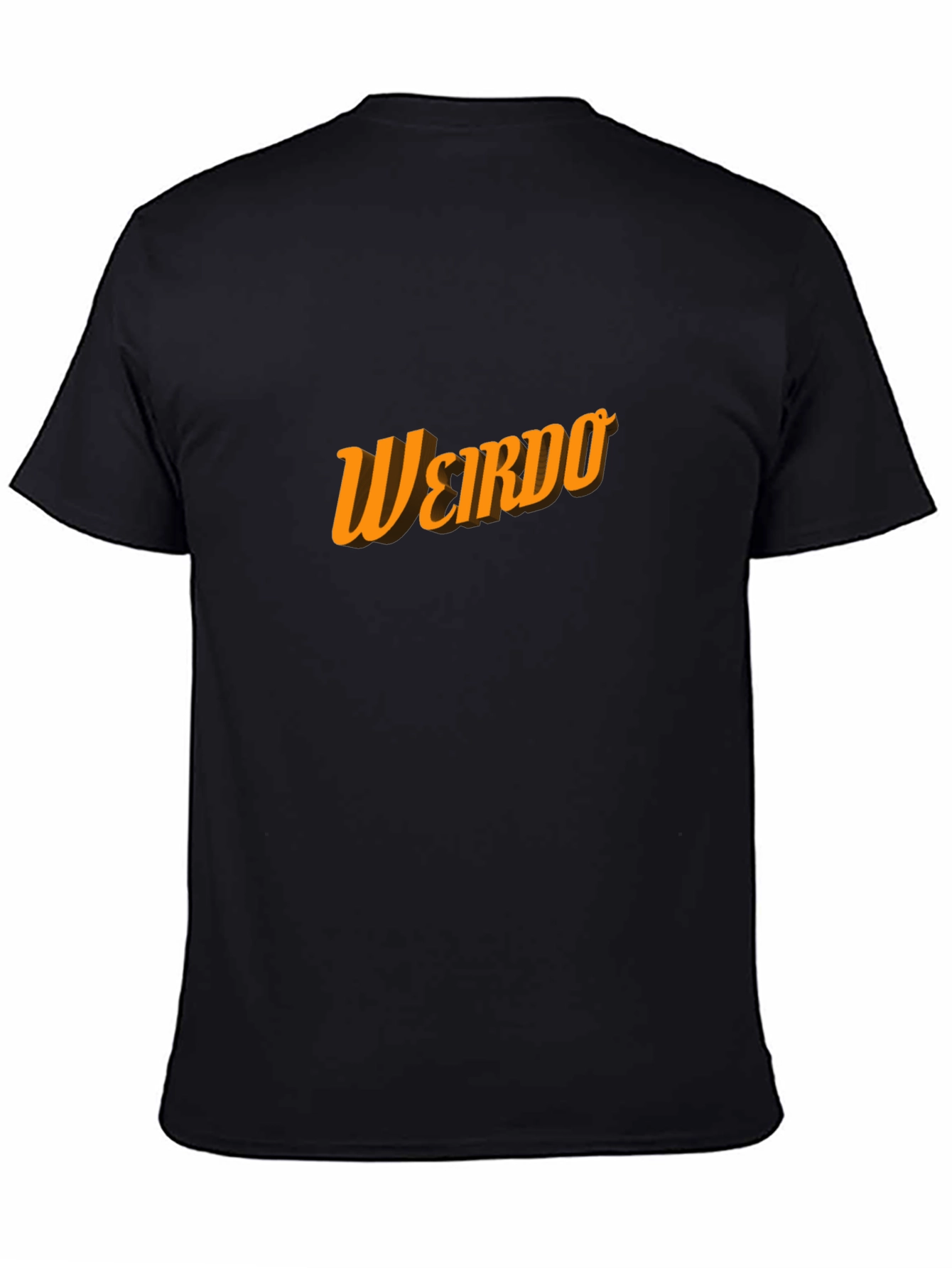 Weirdo Graphic Print Black Crew Neck T-Shirt