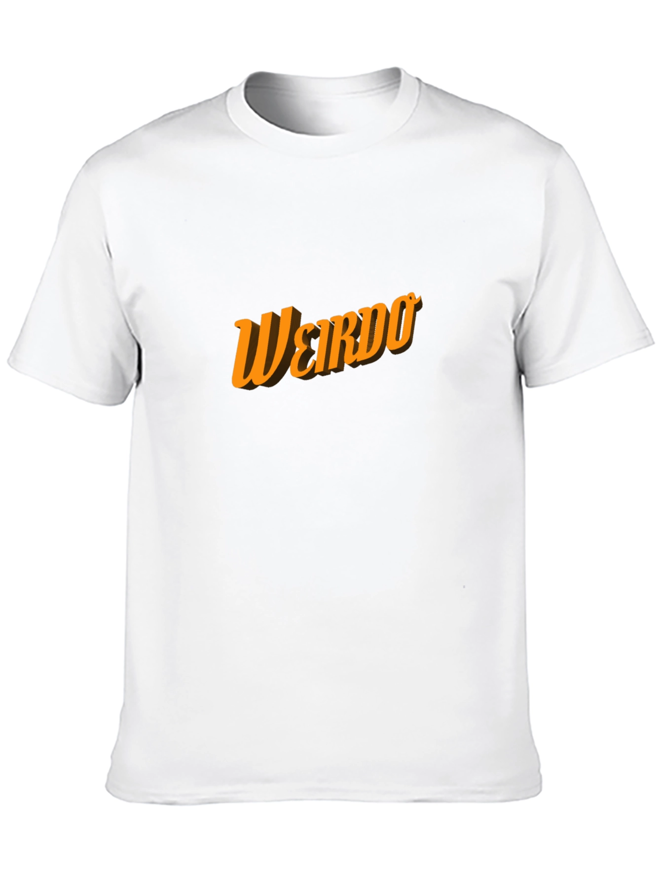 Weirdo Graphic Print Black Crew Neck T-Shirt