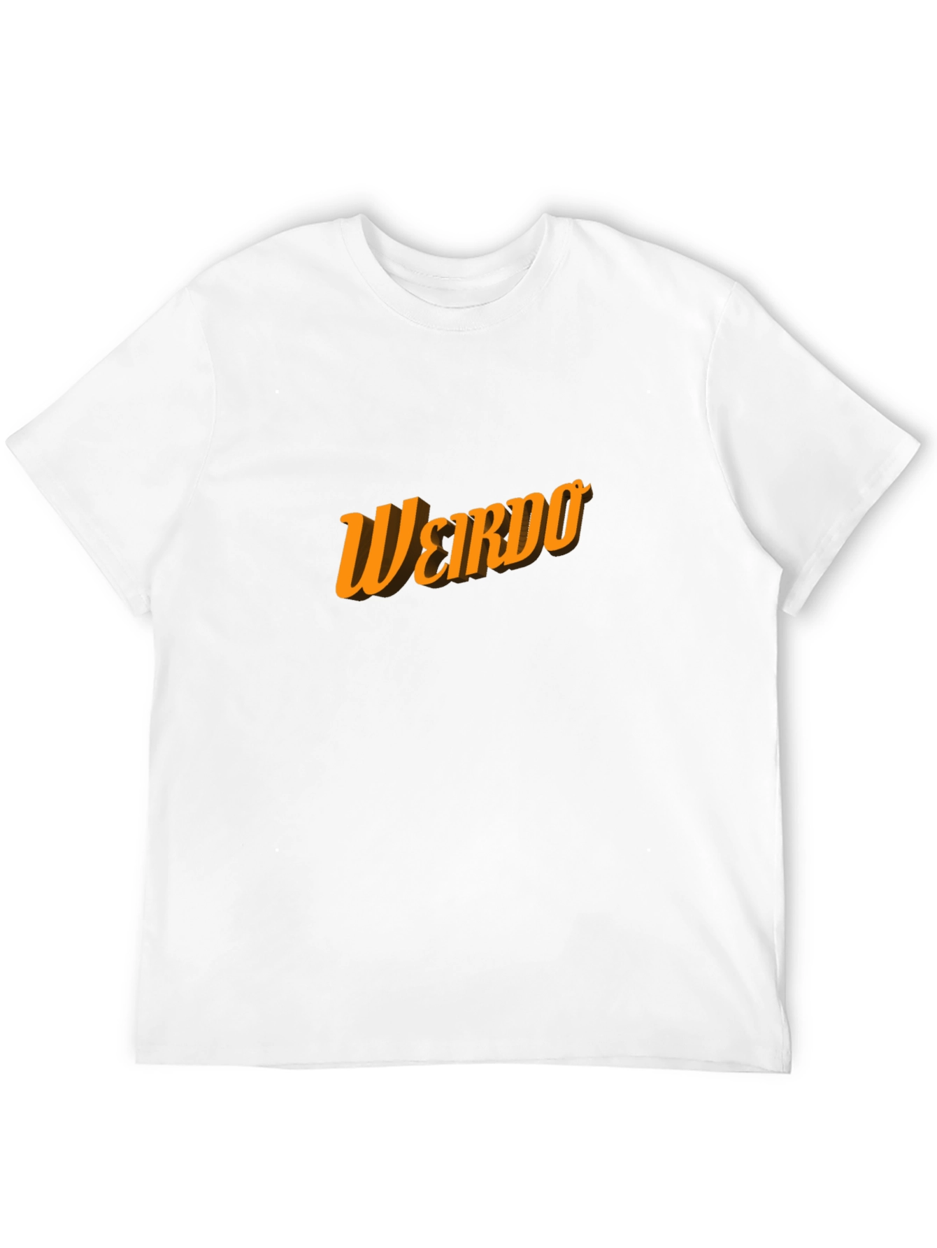 Weirdo Graphic Print Black Crew Neck T-Shirt