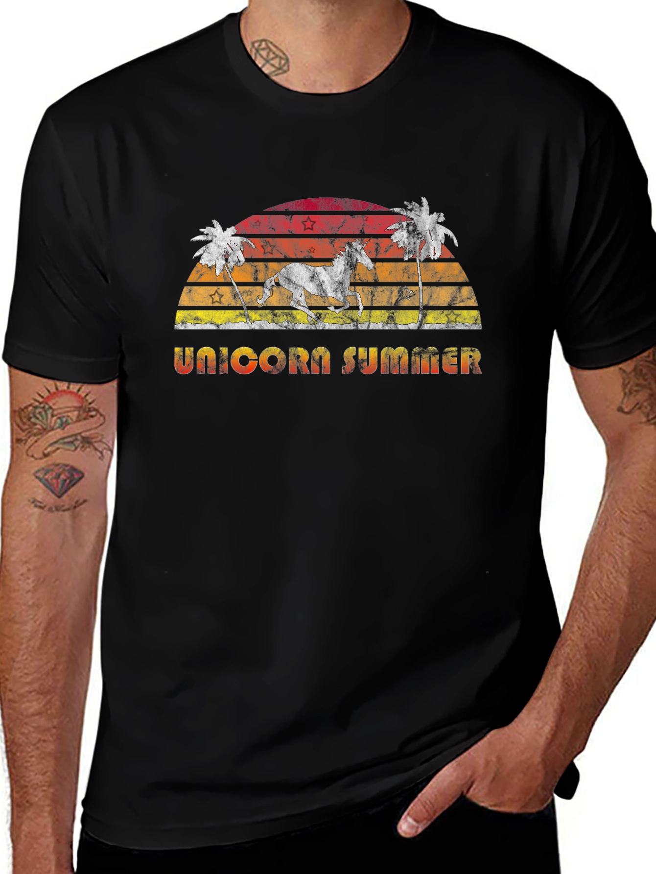 Unicorn Summer Graphic T-Shirt