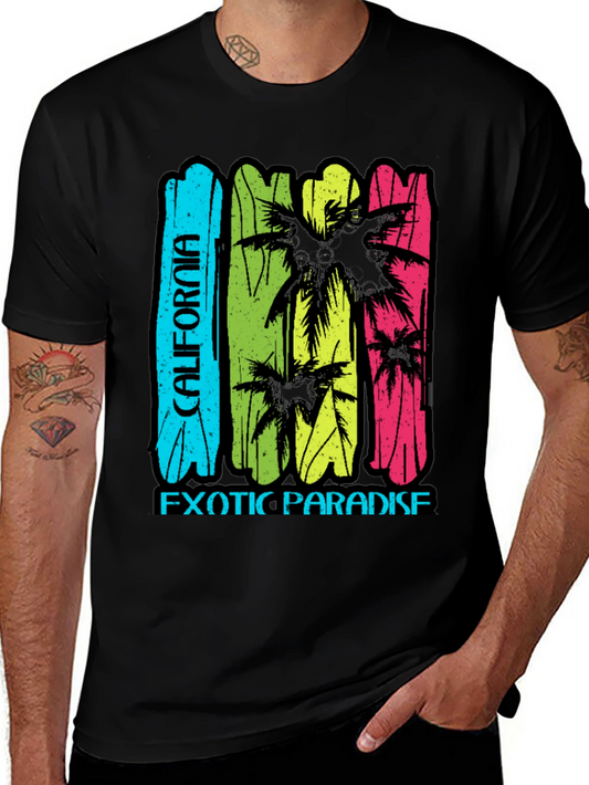 California Exotic Paradise T-Shirt - Black