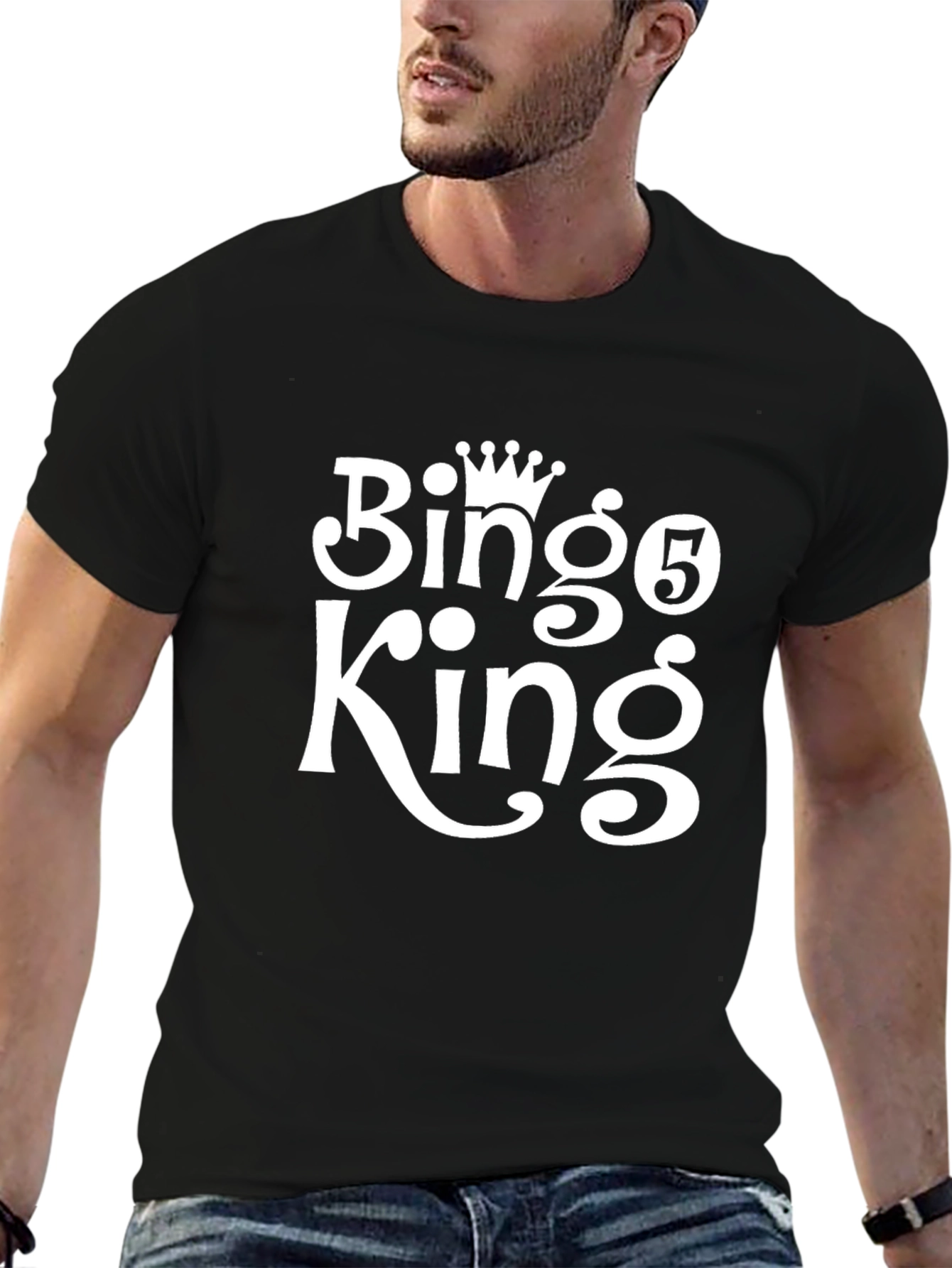 Bingo King Graphic T-Shirt - Fun Casual Wear