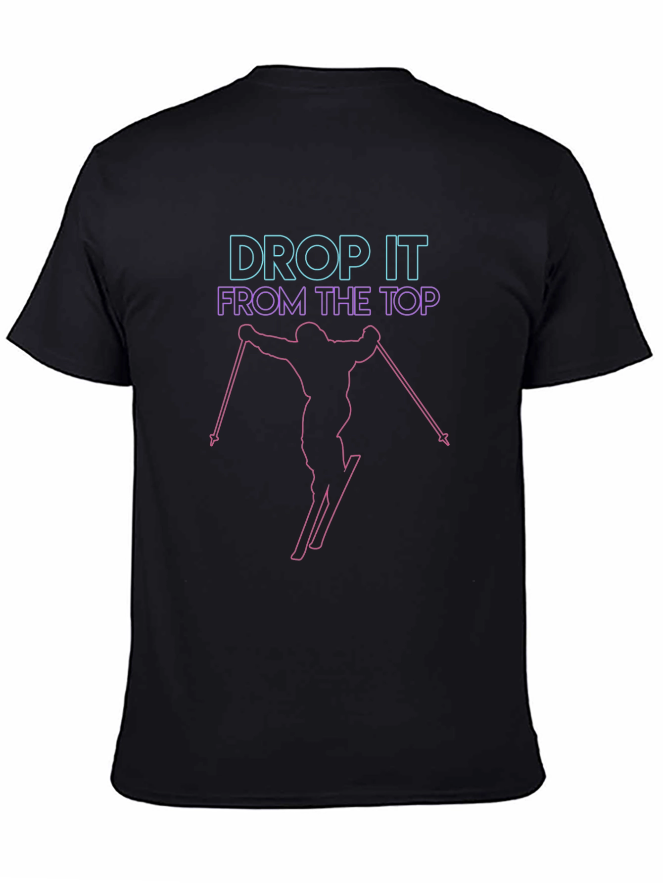 Drop It From The Top Skiing Graphic Tee