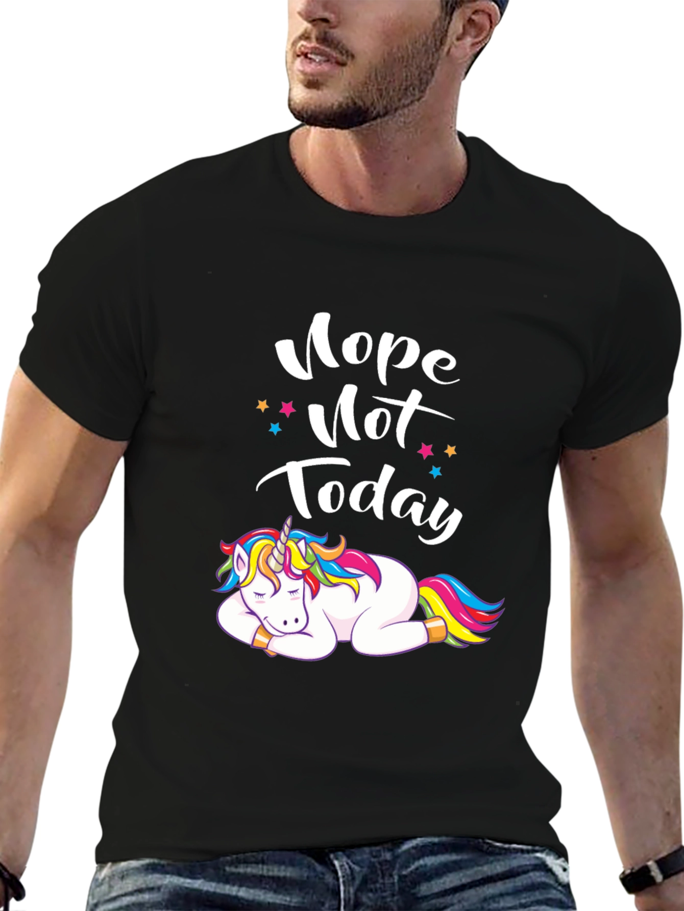 Nope Not Today Unicorn T-Shirt