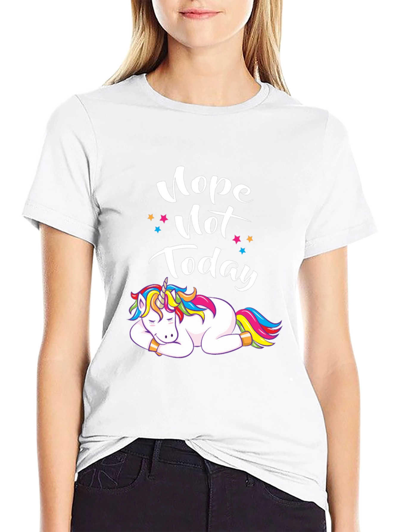 Nope Not Today Unicorn T-Shirt