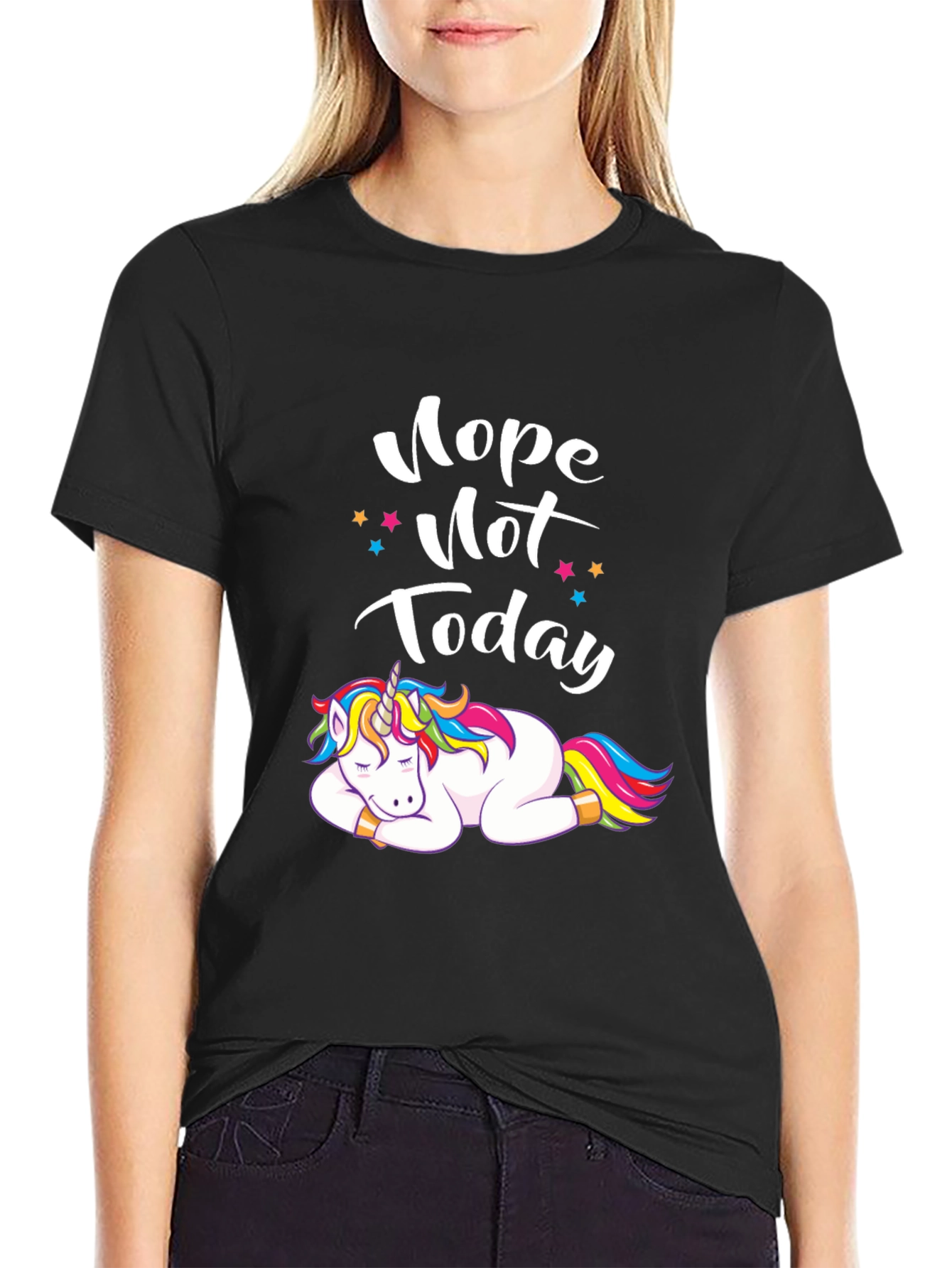 Nope Not Today Unicorn T-Shirt