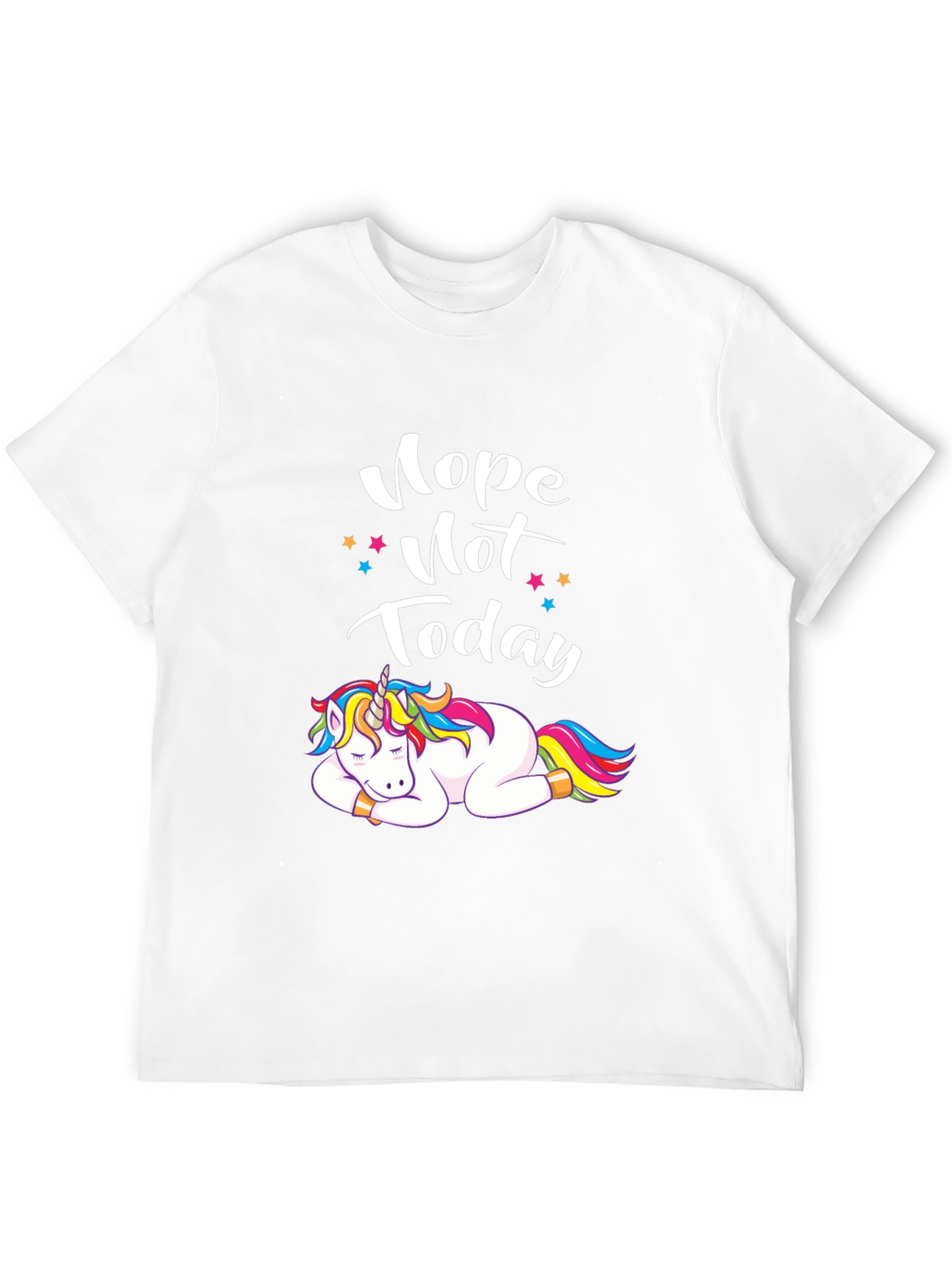 Nope Not Today Unicorn T-Shirt