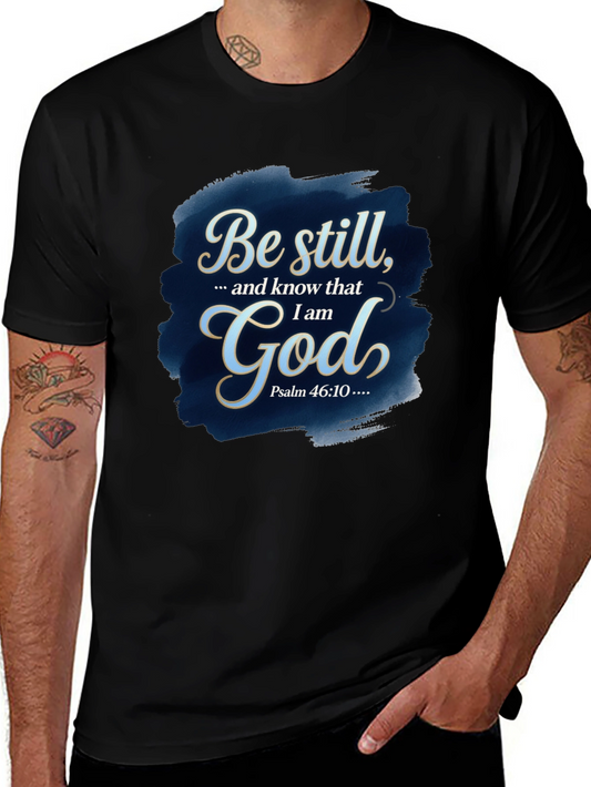 Be Still God T-Shirt - Psalm 46:10 Bible Verse