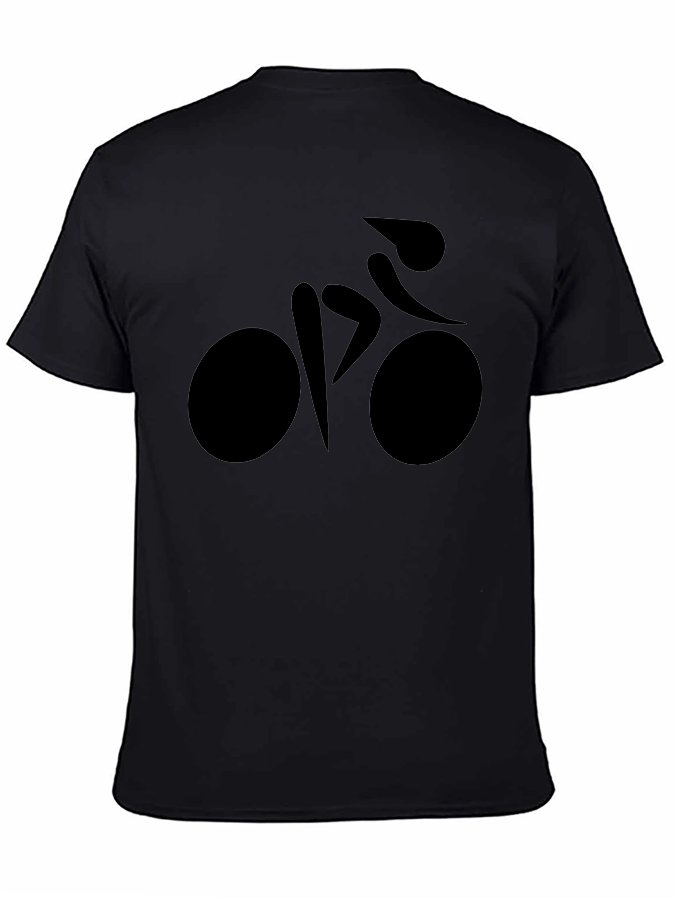 Black Biker Silhouette T-Shirt