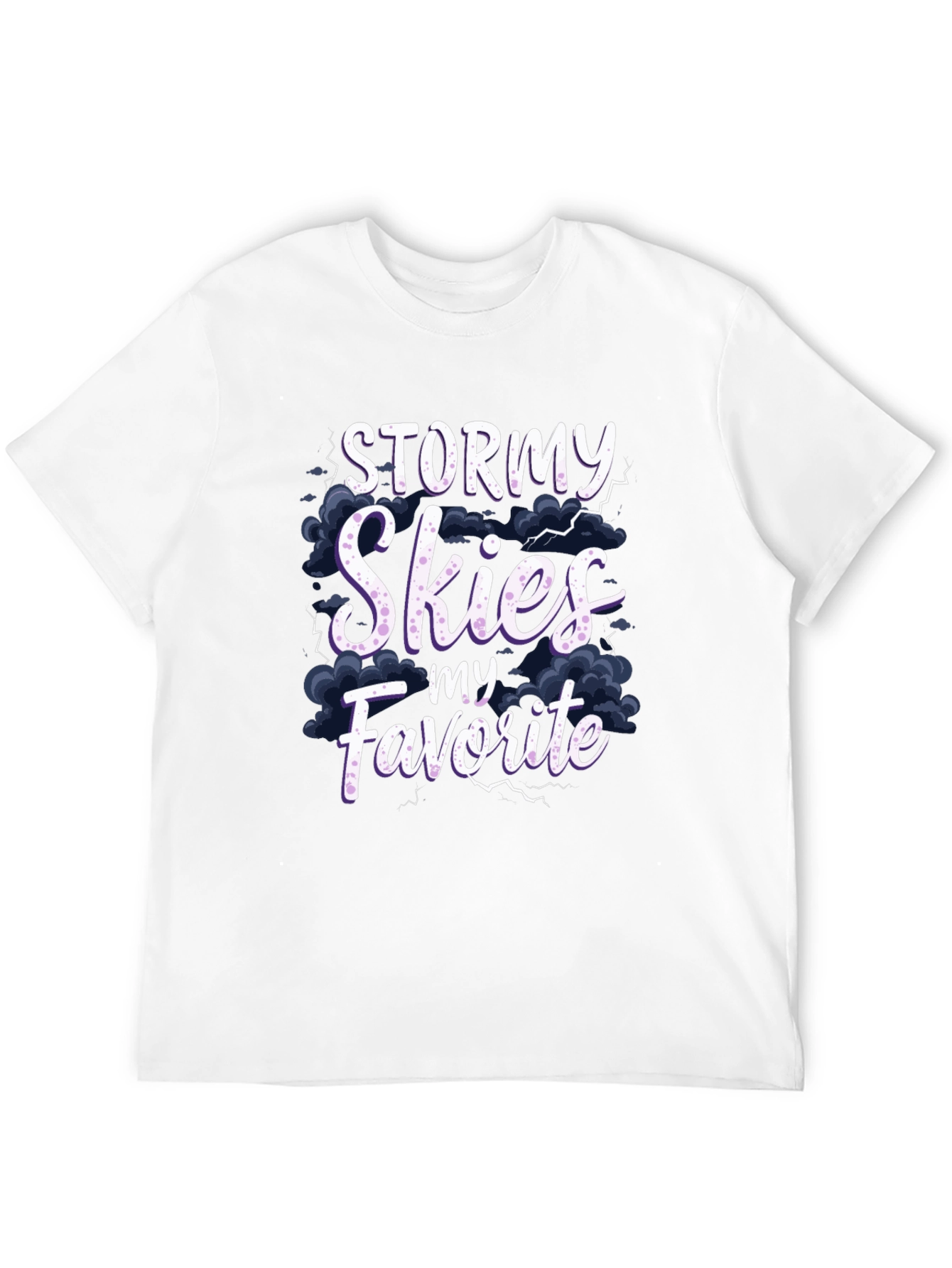 Stormy Skies Favorite Black Graphic T-Shirt