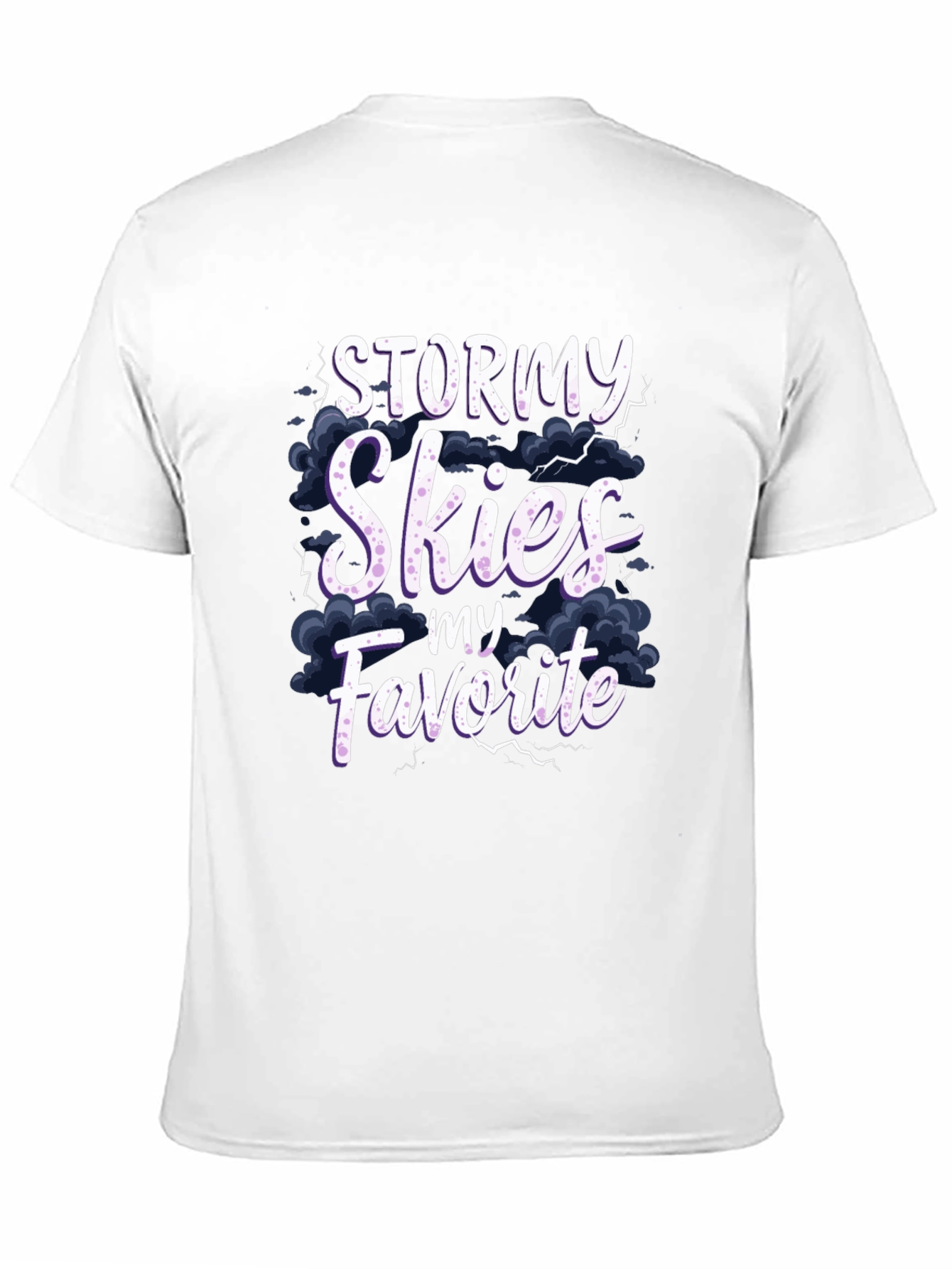 Stormy Skies Favorite Black Graphic T-Shirt