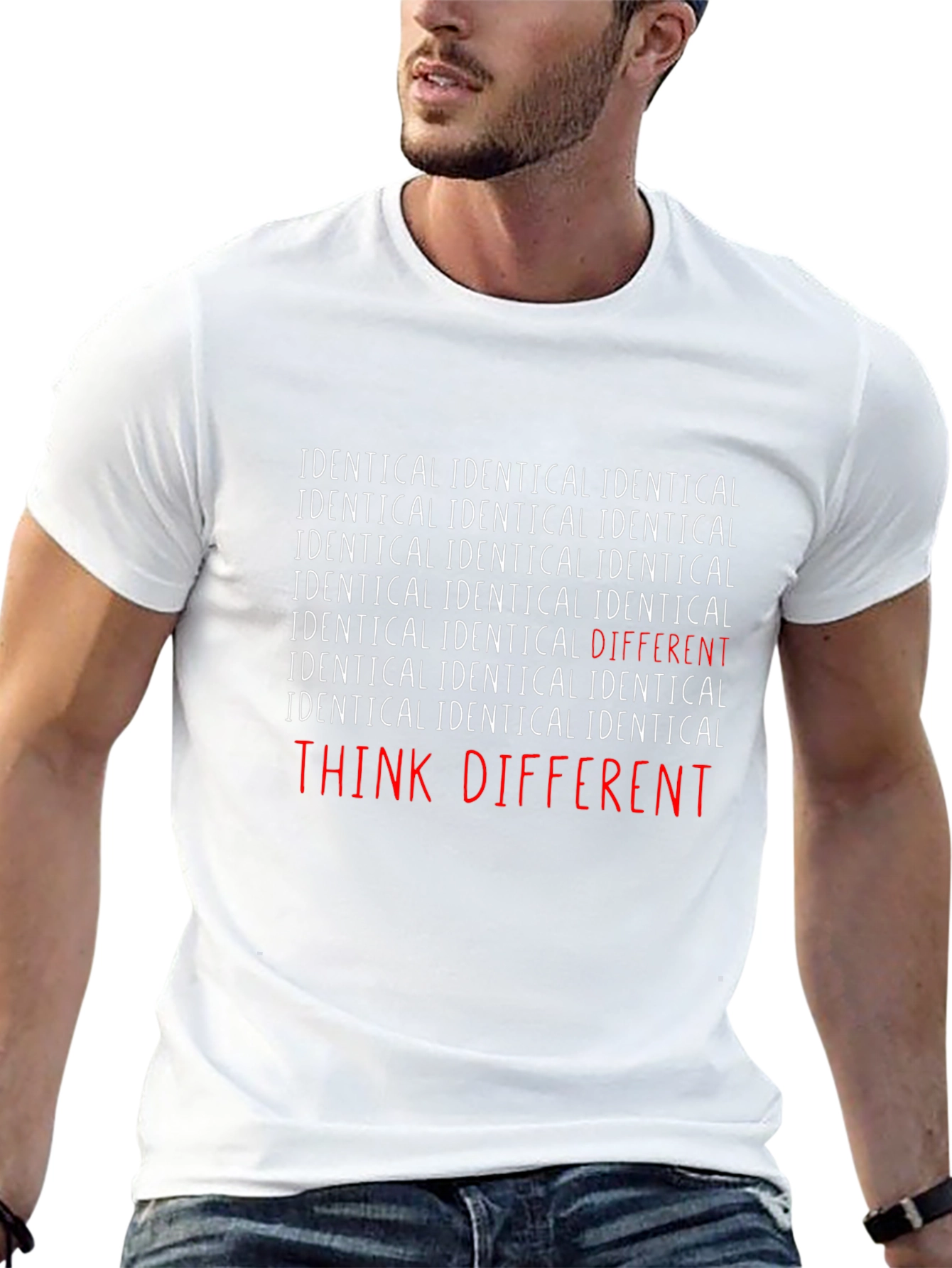 Think Different Crew Neck T-Shirt