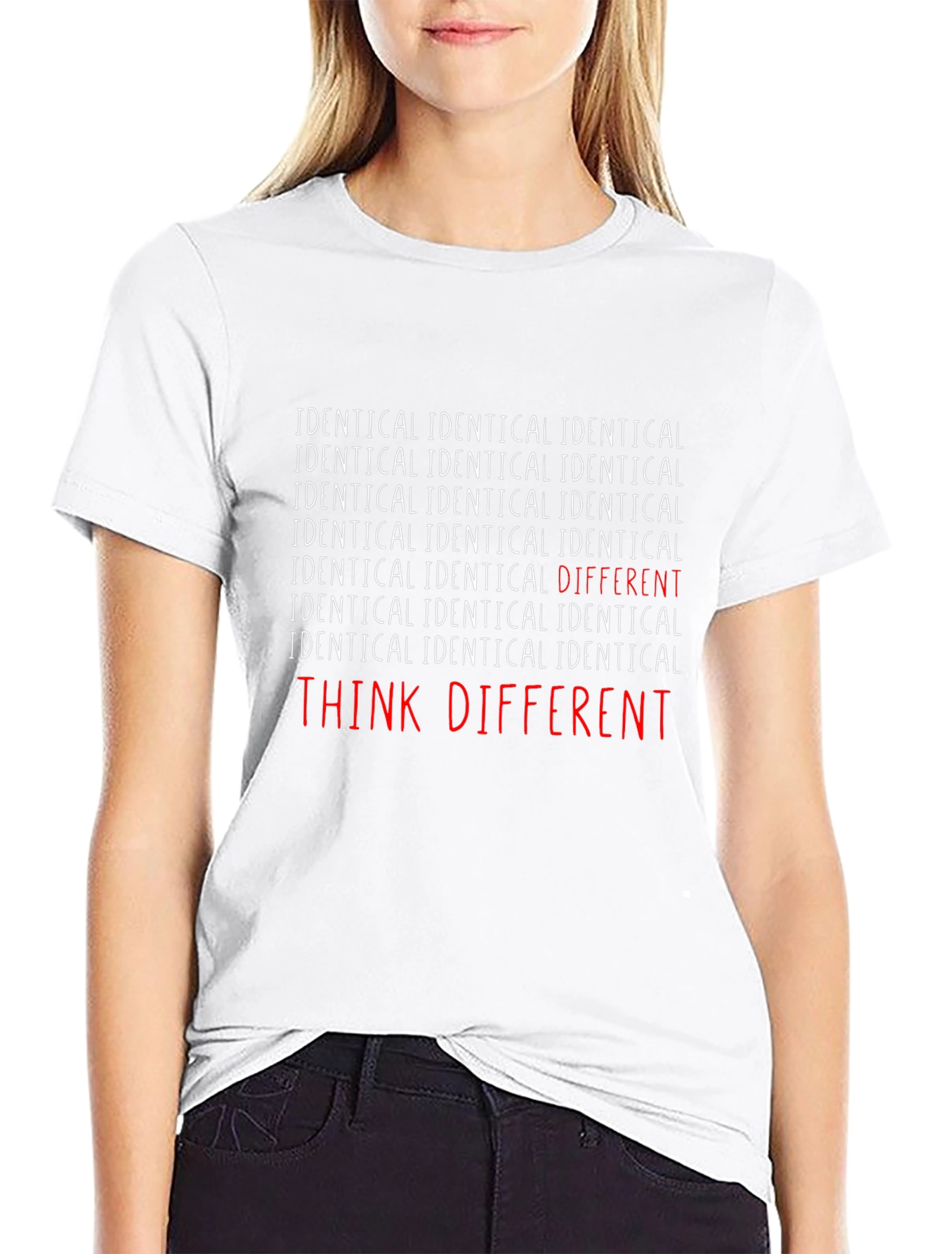 Think Different Crew Neck T-Shirt