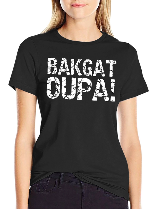 BAKGAT OUPA! Black Graphic T-Shirt