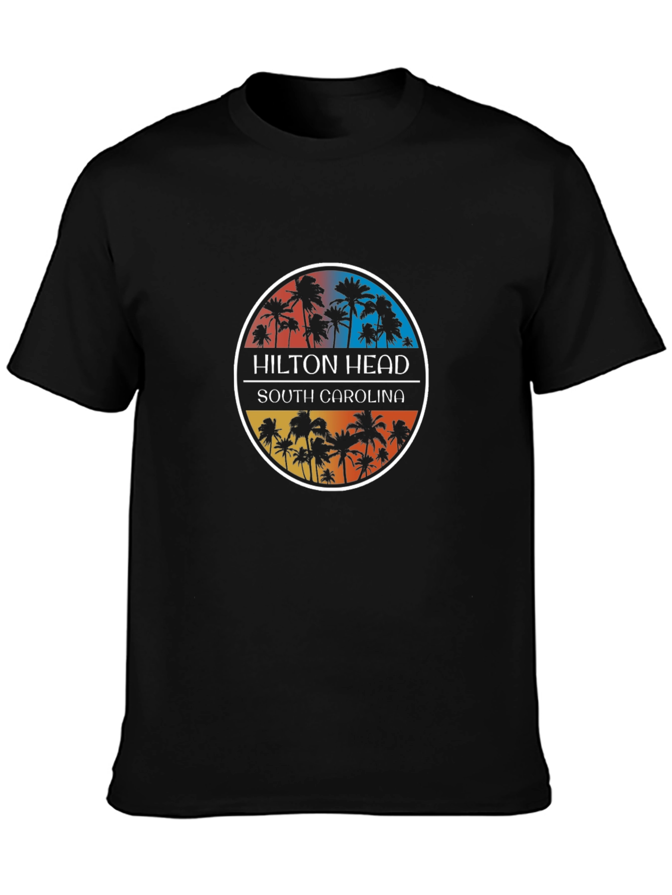 Hilton Head South Carolina Palm Tree Graphic Tee
