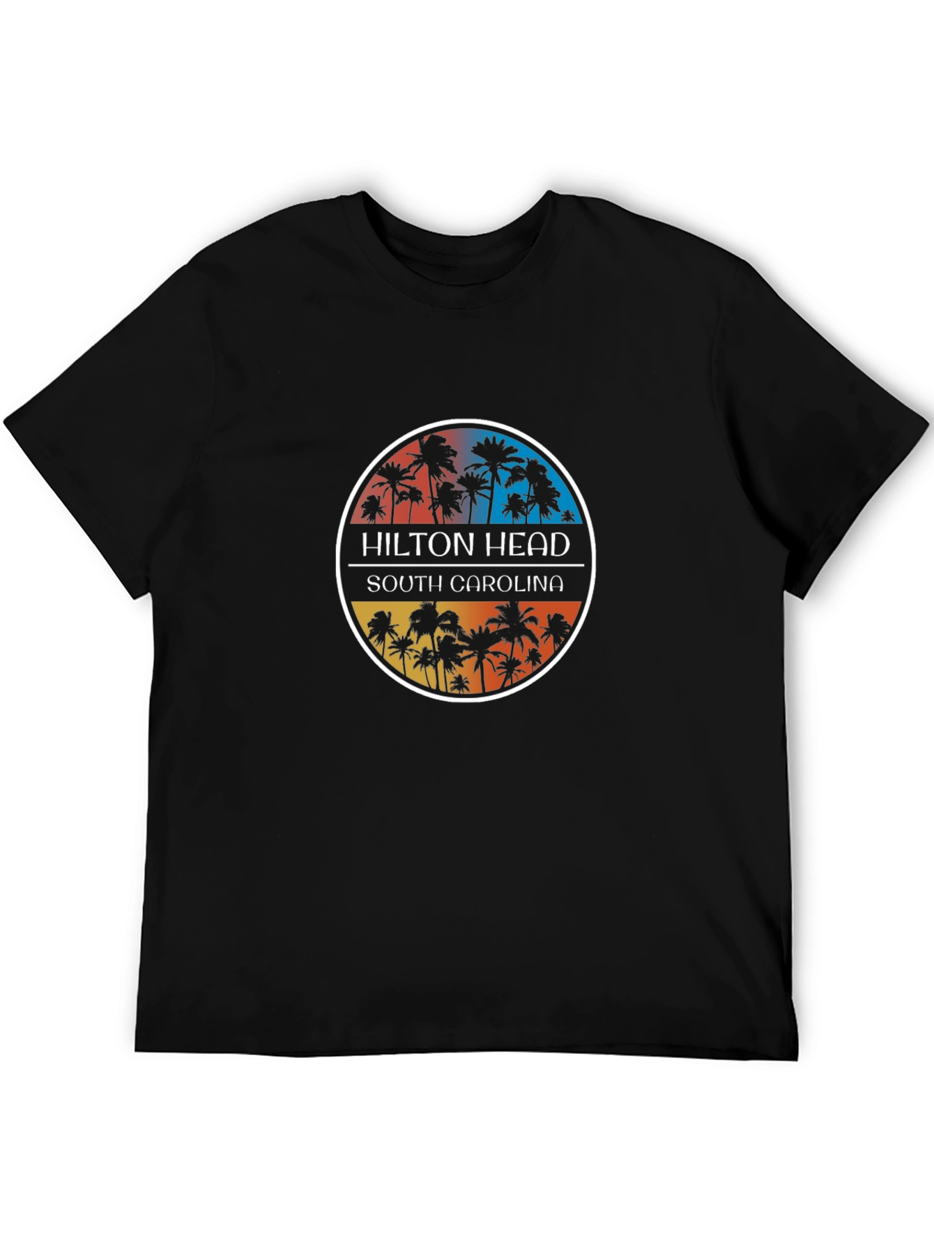 Hilton Head South Carolina Palm Tree Graphic Tee