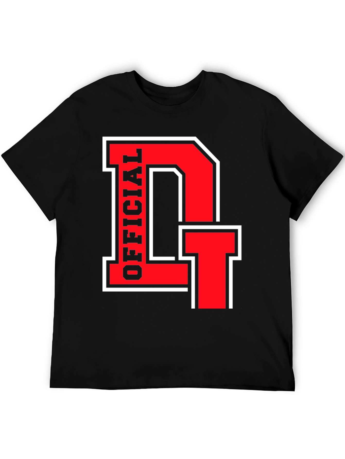 Official DT Black T-Shirt - Bold Red Design